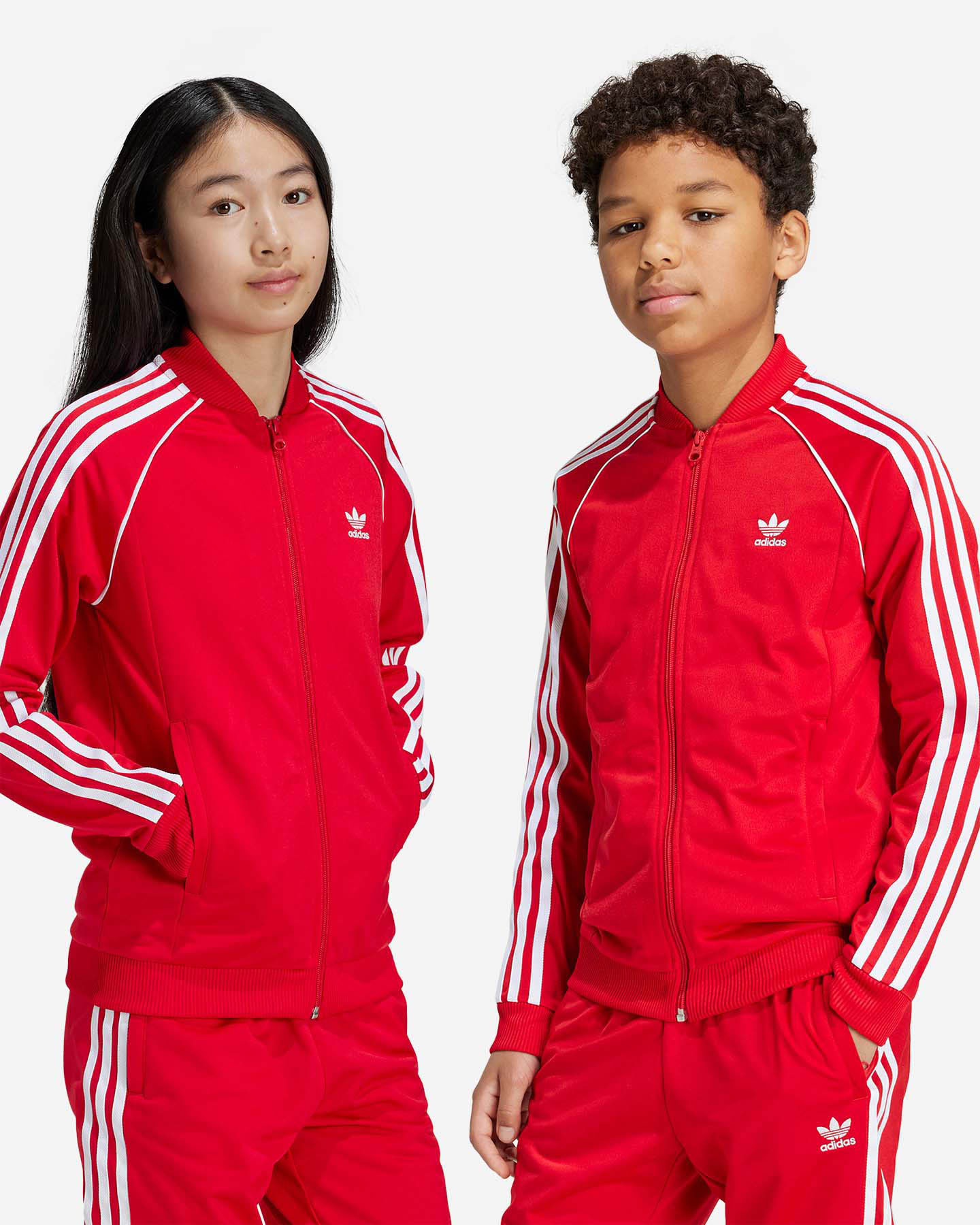 Felpa ADIDAS O BOY JR - Rosso - 2 | Cisalfa Sport