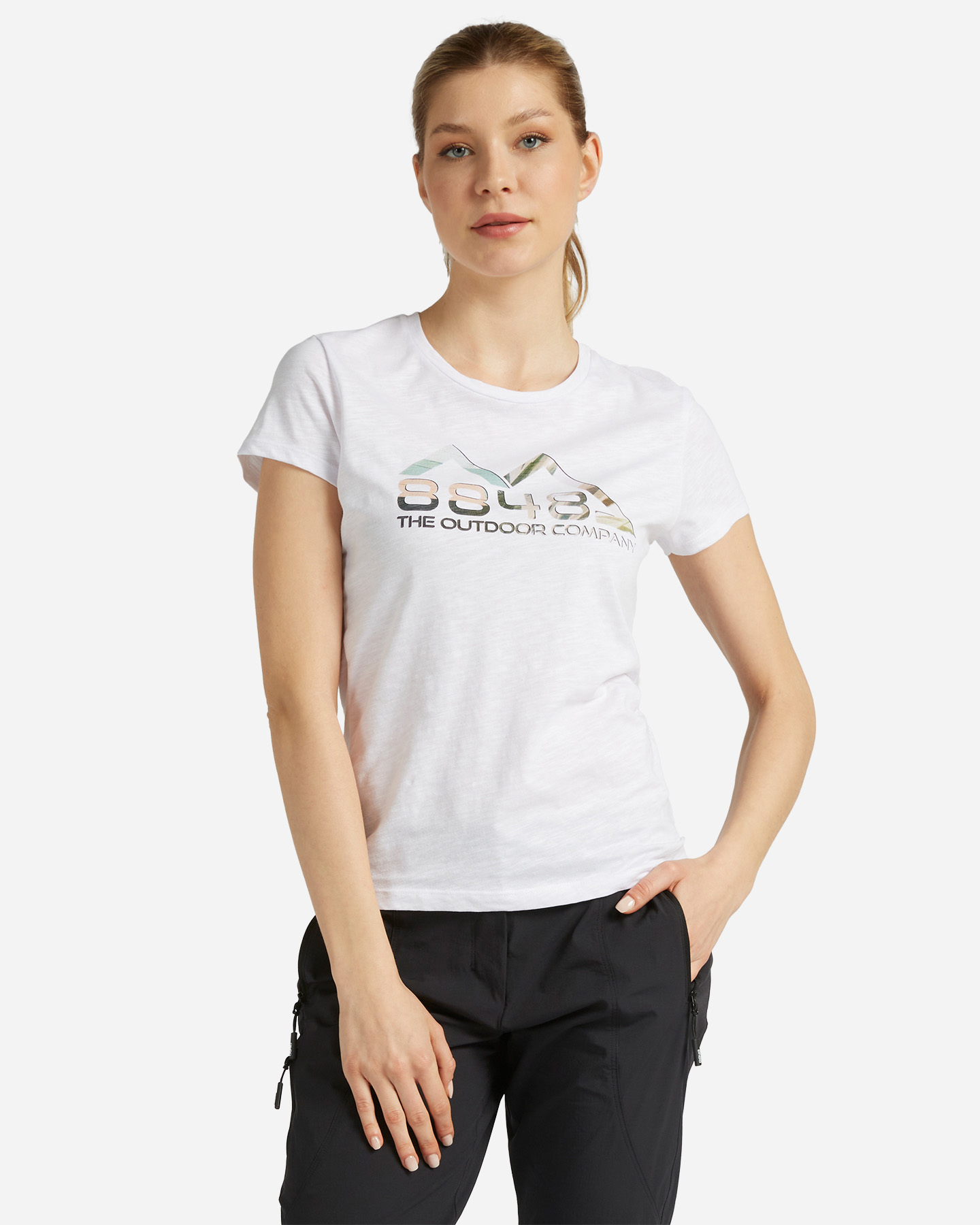 T-shirt 8848 MOUNTAIN ESSENTIAL W - Bianco - 0 | Cisalfa Sport