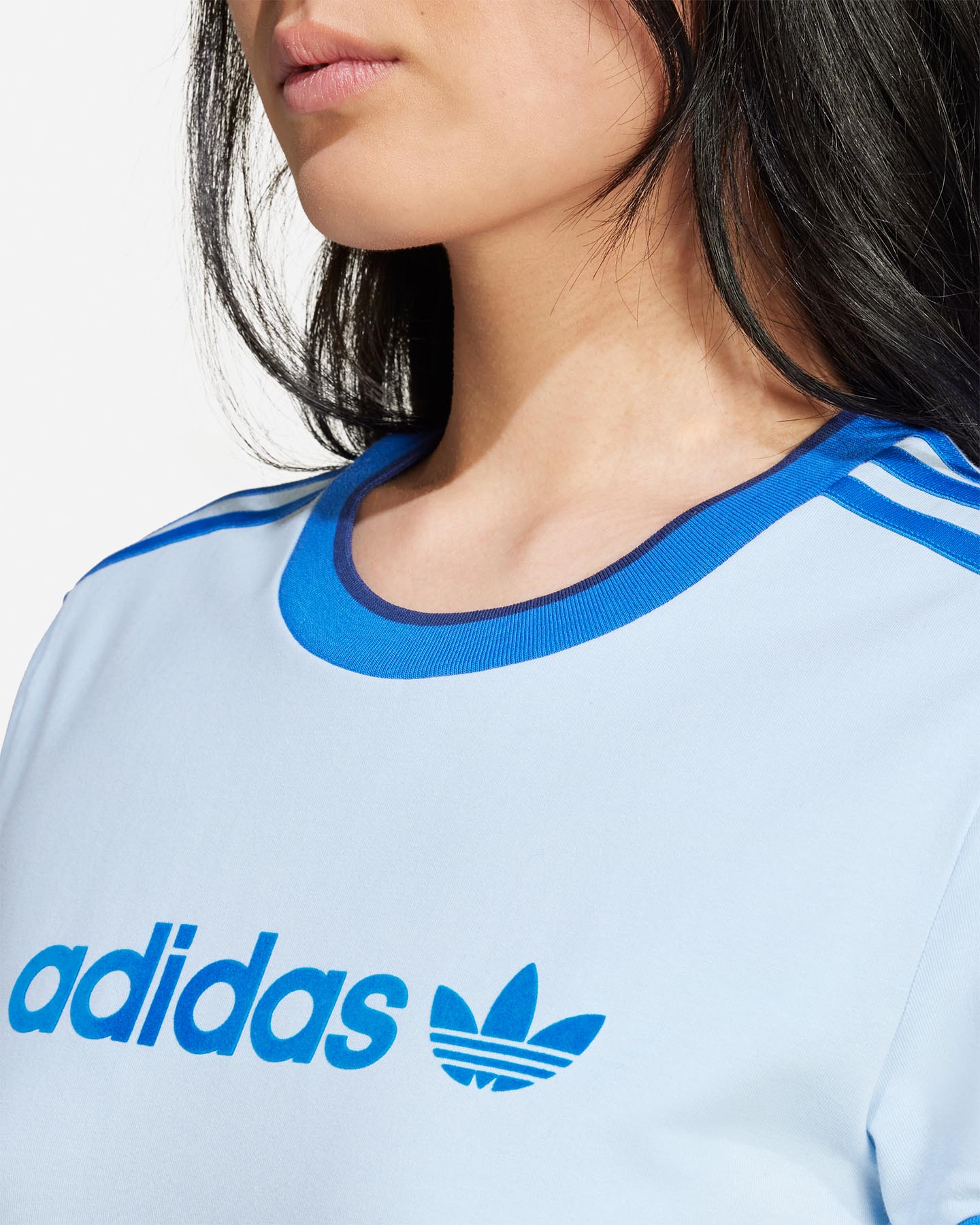 T-shirt ADIDAS ORIGINAL 3STRIPES W - Azzurro - 4 | Cisalfa Sport