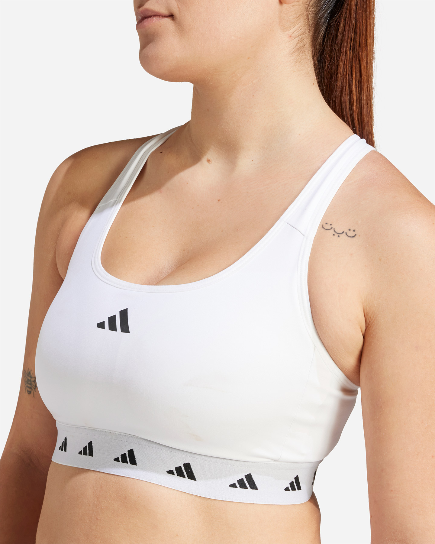 Bra training ADIDAS TECHFIT W - Bianco - 5 | Cisalfa Sport