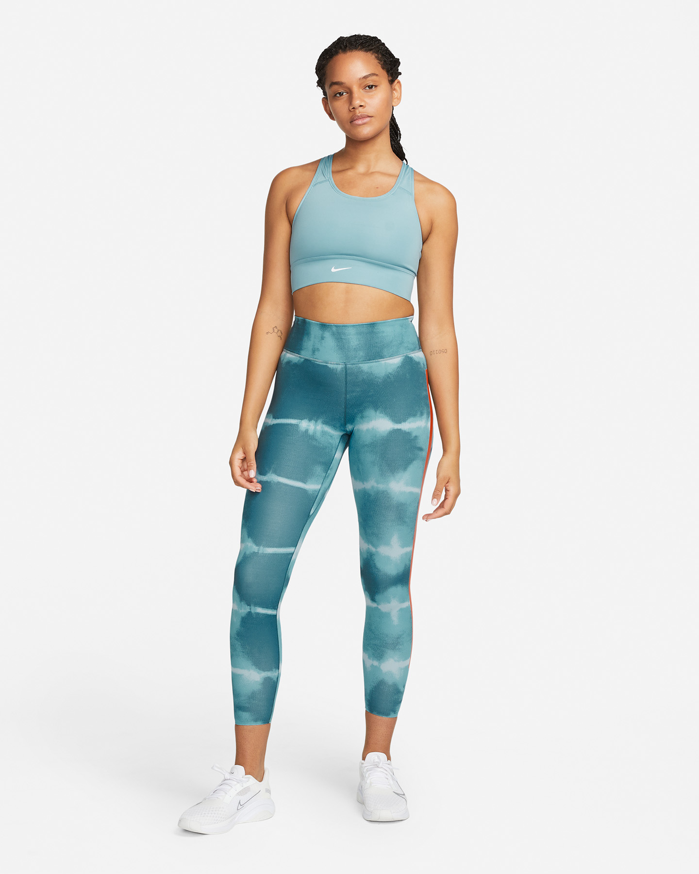 Leggings NIKE DYE AOP W - Azzurro - 5 | Cisalfa Sport