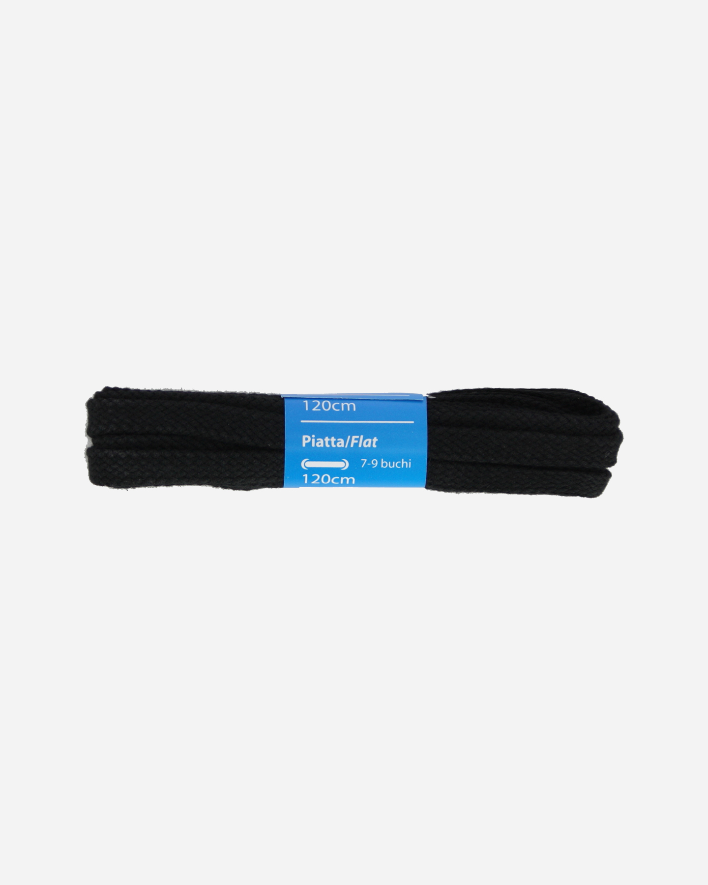 Lacci ABC 120 CM PIATTA - Nero - 0 | Cisalfa Sport
