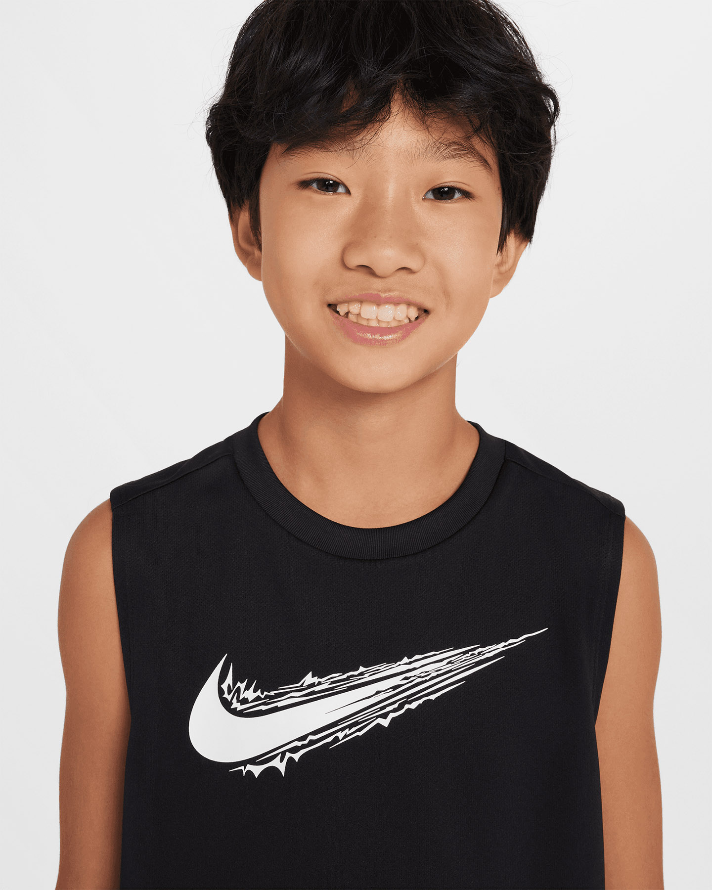Canotta NIKE DRIFIT SWOOSH JR - Nero - 2 | Cisalfa Sport