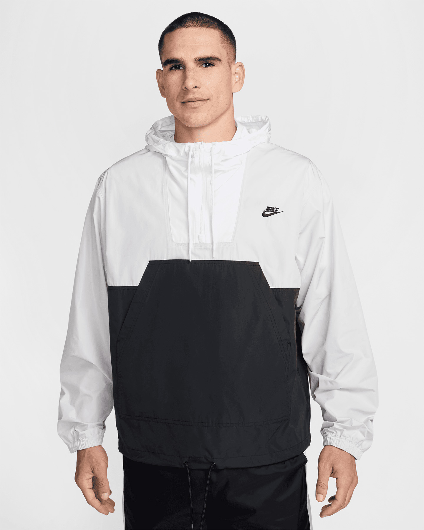 Felpa NIKE CLUB ANORAK M - Nero - 0 | Cisalfa Sport