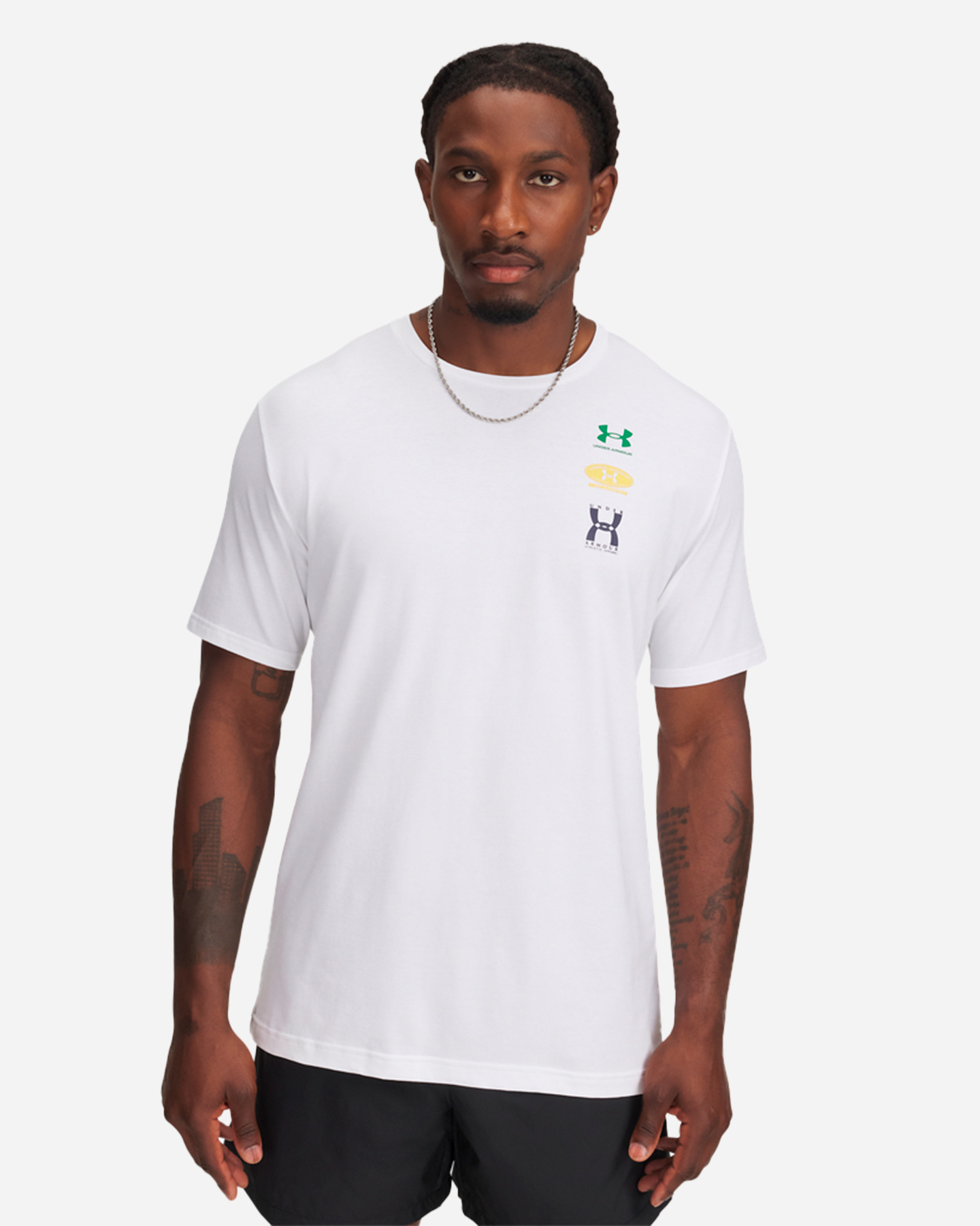 T-shirt UNDER ARMOUR 60-40S 3LOGO M - Bianco - 0 | Cisalfa Sport