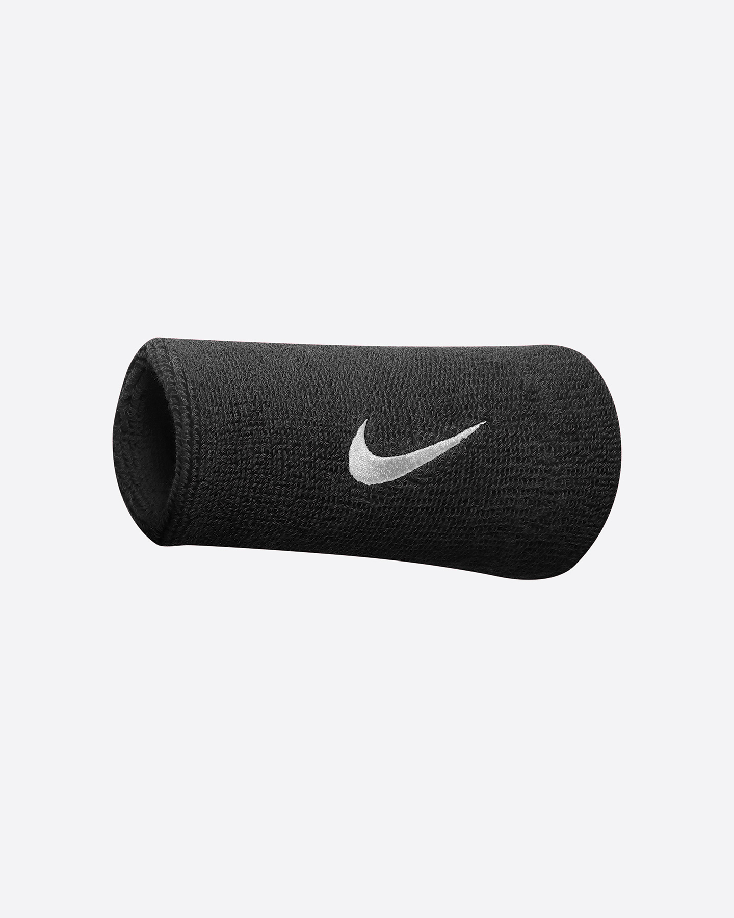Accessorio tennis NIKE SWOOSH DOUBLEWIDE WRISTBANDS - Nero - 0 | Cisalfa Sport