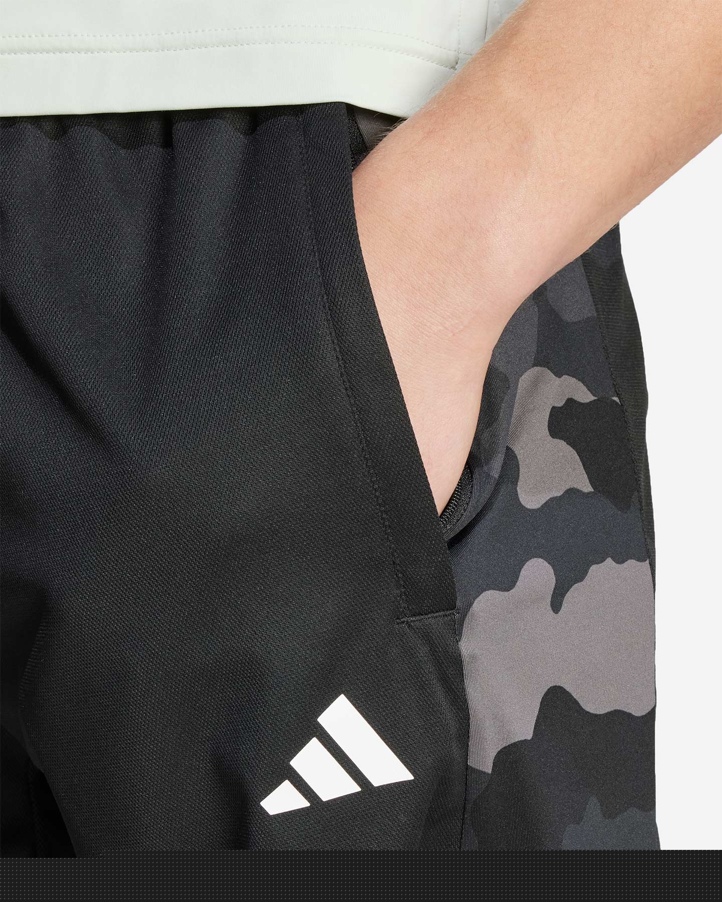 Pantalone training ADIDAS CAMO M - Nero - 4 | Cisalfa Sport