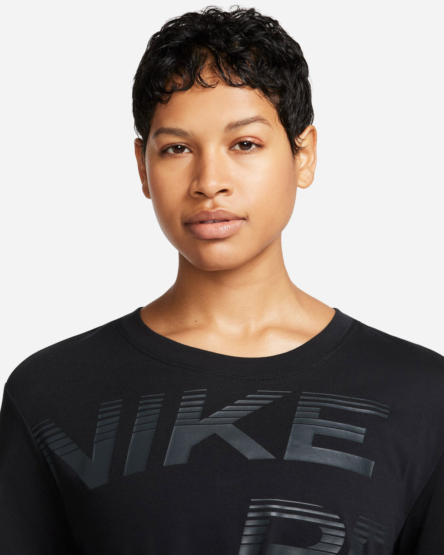 T-shirt training NIKE DRI FIT CROP PRO W - Nero - 3 | Cisalfa Sport