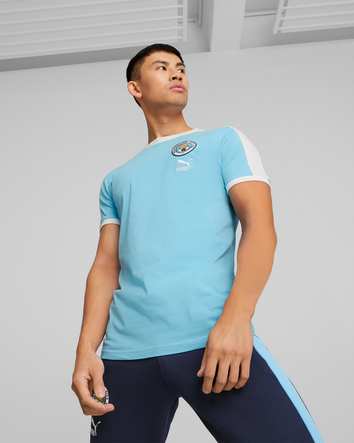 Abbigliamento calcio ufficiale PUMA MANCHESTER CITY T7 M - Azzurro - 2 | Cisalfa Sport