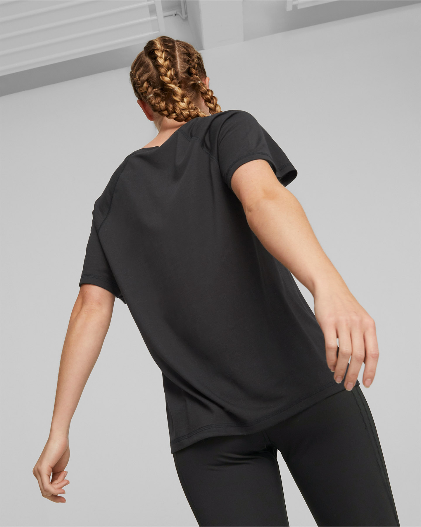 T-shirt PUMA EVOSTRIPE LOGO W - Nero - 3 | Cisalfa Sport