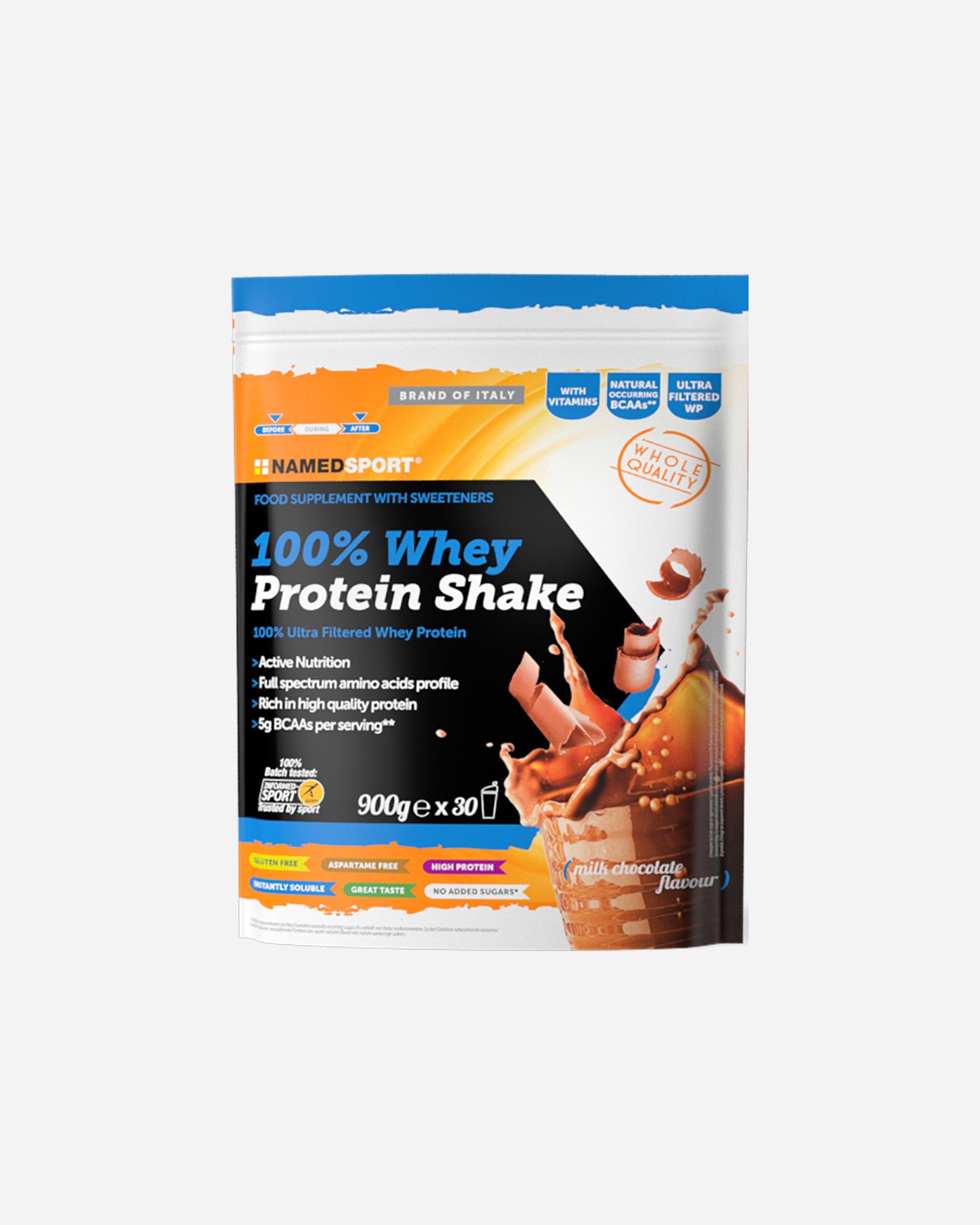 Energetico NAMED SPORT 100% WHEY PROTEIN SHAKE 900  - 0 | Cisalfa Sport