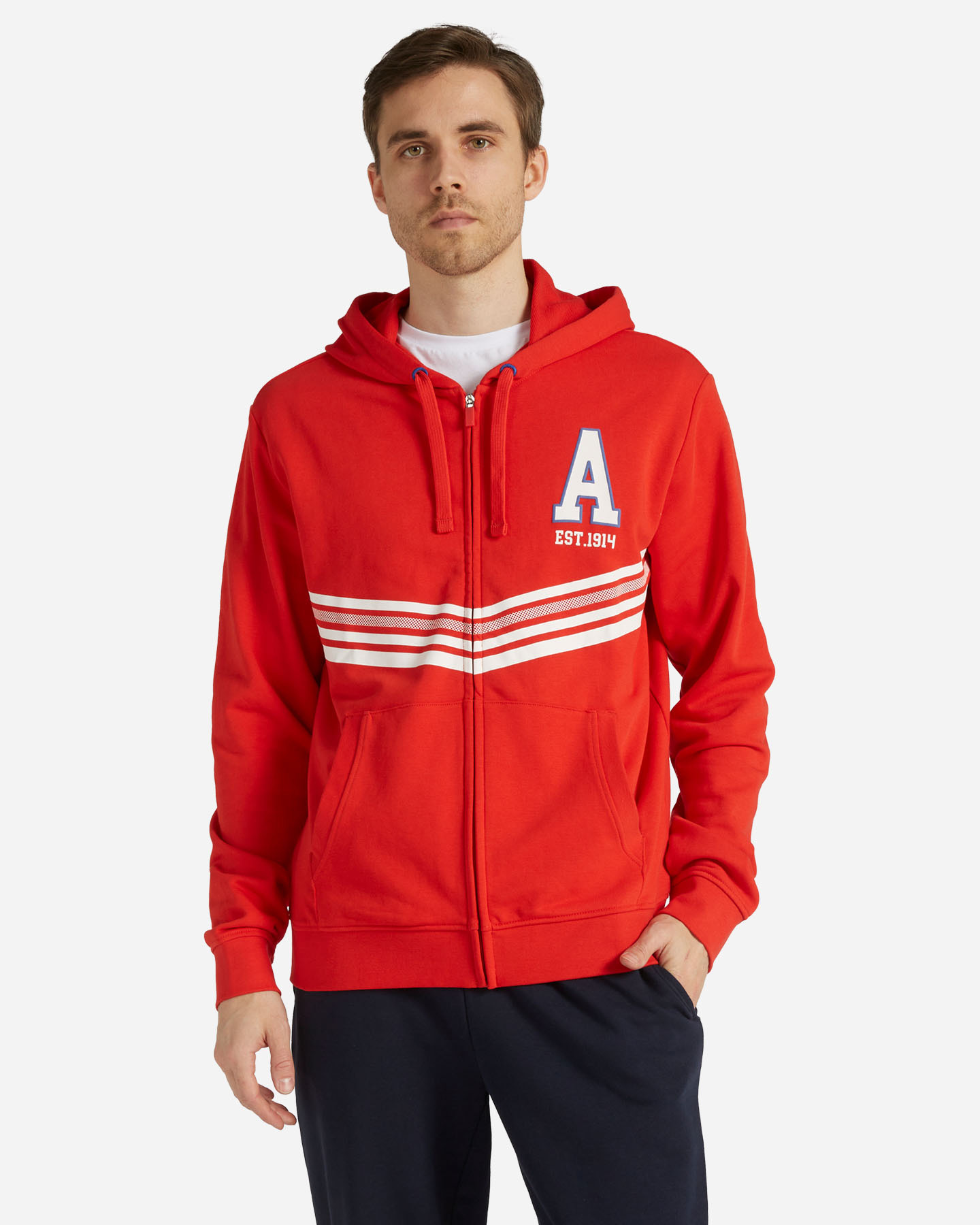 Felpa ADMIRAL VARSITY M - Rosso - 0 | Cisalfa Sport