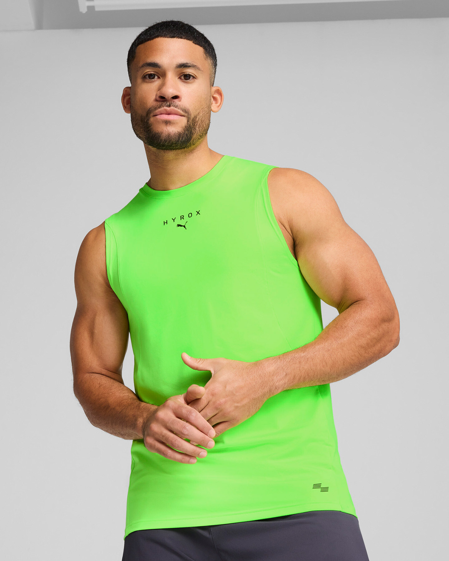 Canotta training PUMA CLOUDSPUN HYROX M - Verde - 2 | Cisalfa Sport
