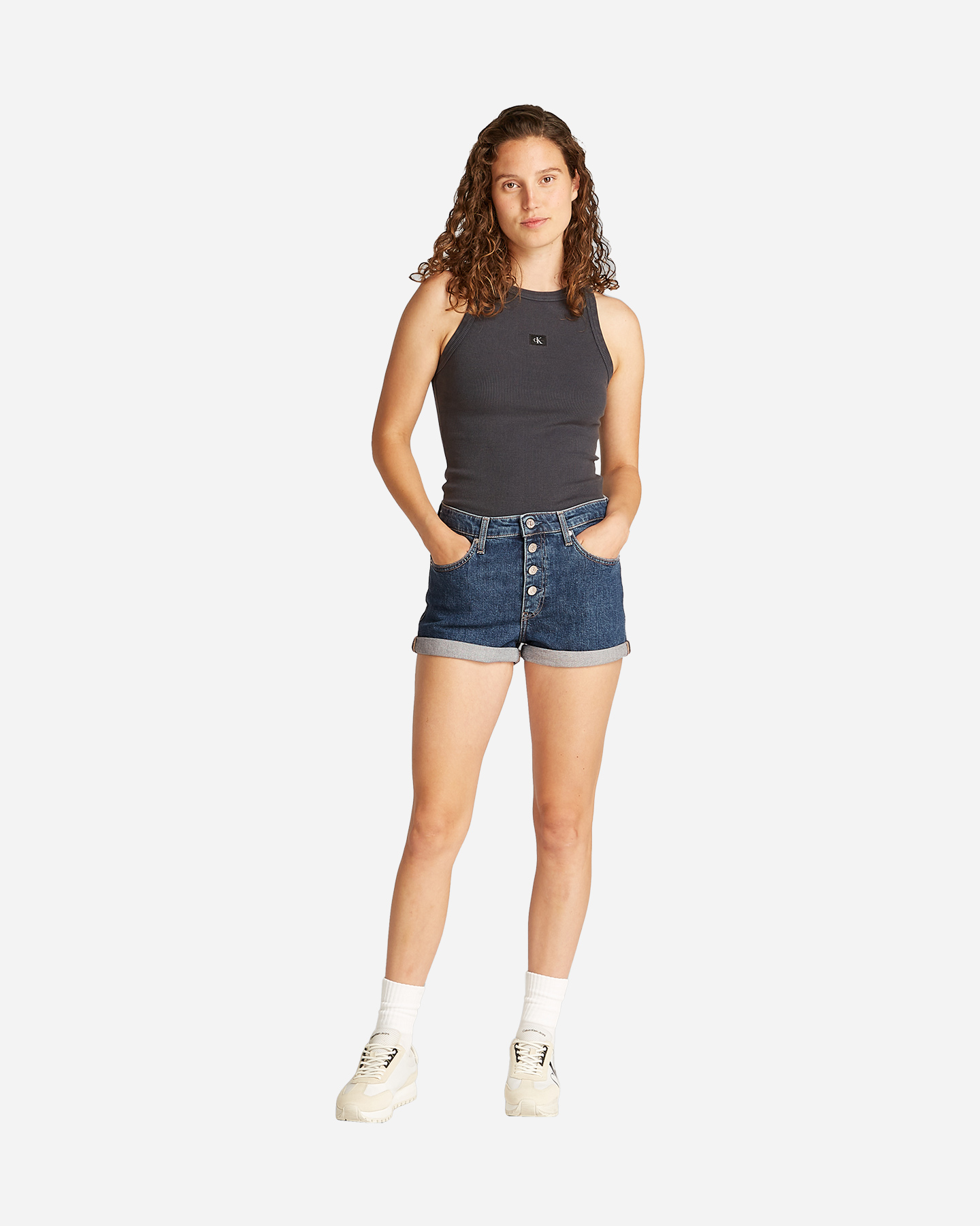 Jeans CALVIN KLEIN JEANS MOM BOTTONI W - Denim - 3 | Cisalfa Sport