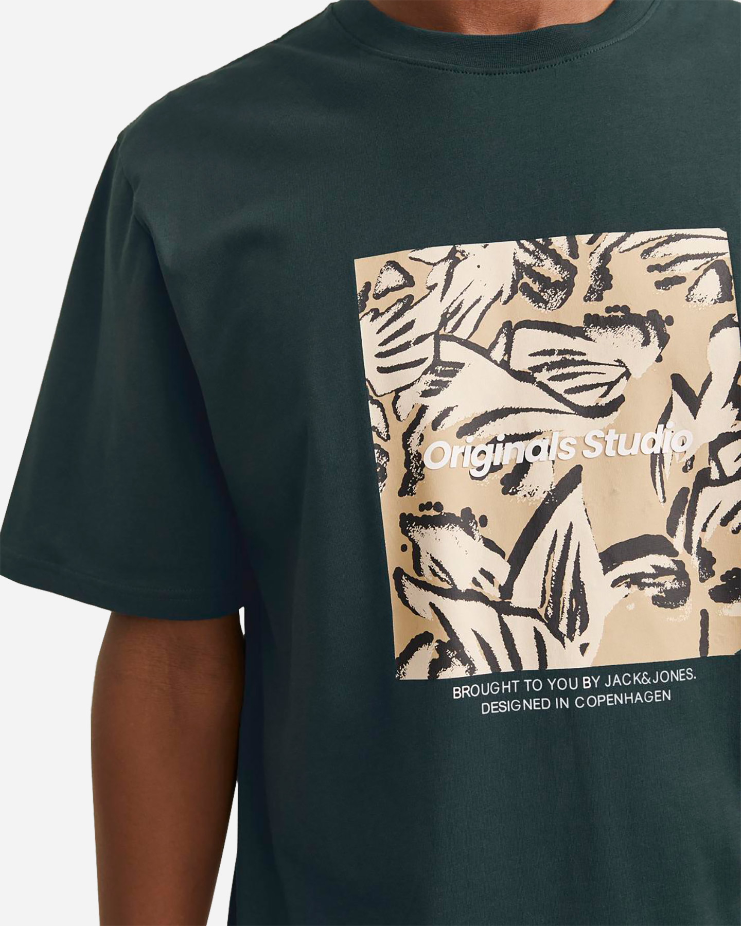 T-shirt JACK & JONES BOXFRONT M - Verde - 5 | Cisalfa Sport