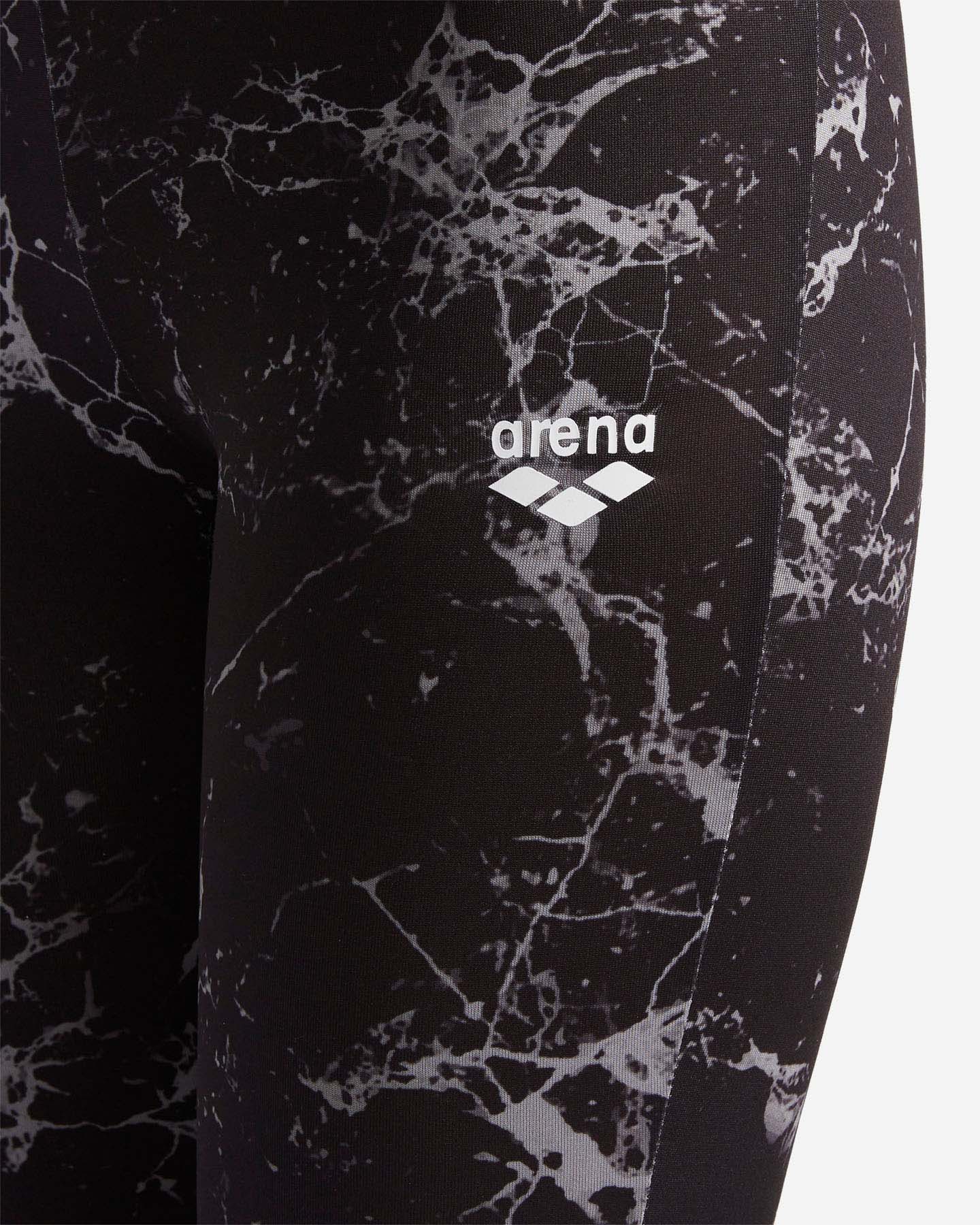 Leggings ARENA BLACK MARBLE W - 3 | Cisalfa Sport