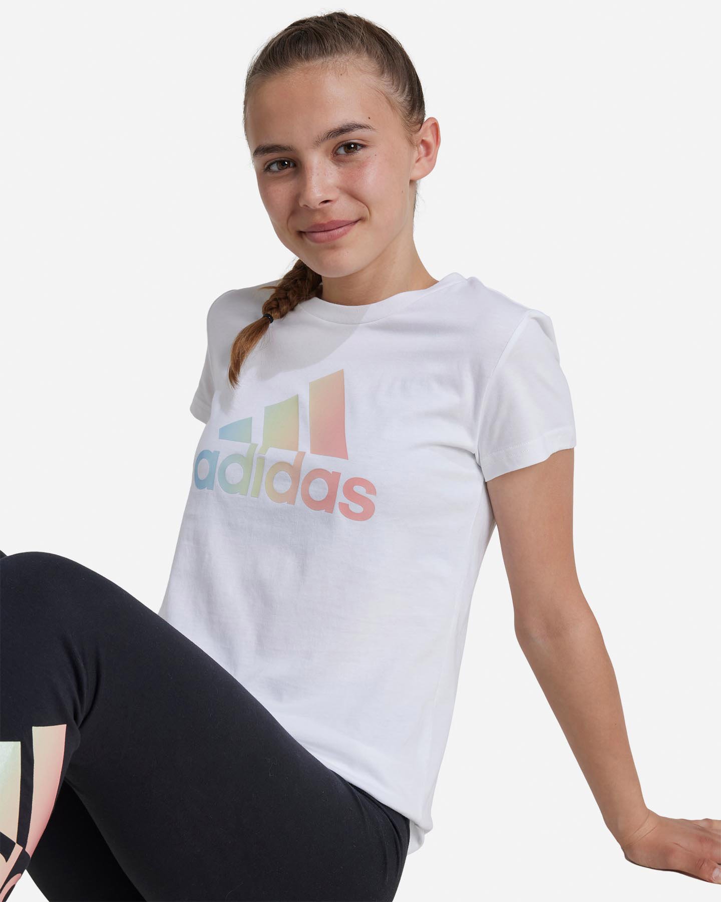 T-shirt ADIDAS BIG LOGO RAINBOW JR - 5 | Cisalfa Sport