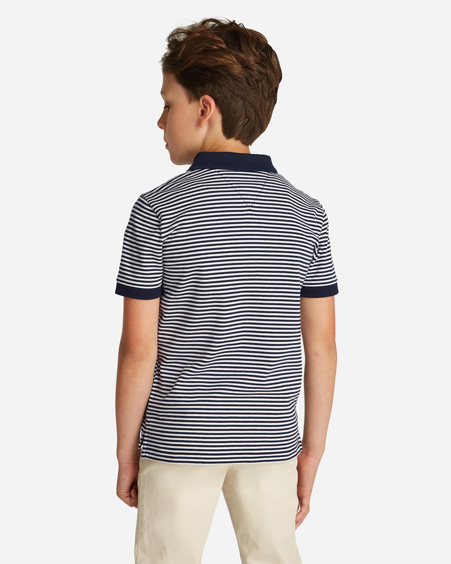 Polo TOMMY HILFIGER STRIPED JR - Blu Navy - 3 | Cisalfa Sport