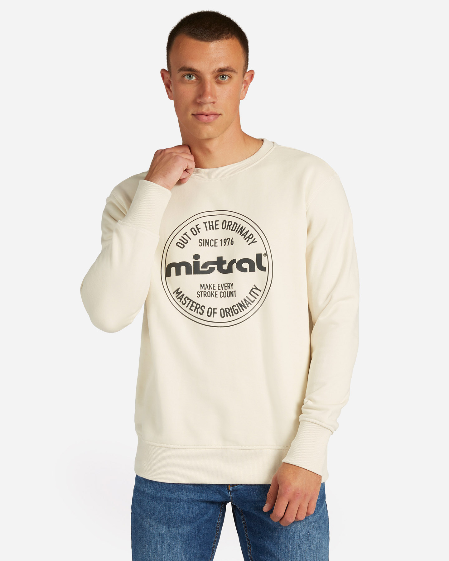 Felpa MISTRAL BIG LOGO M - Bianco - 0 | Cisalfa Sport