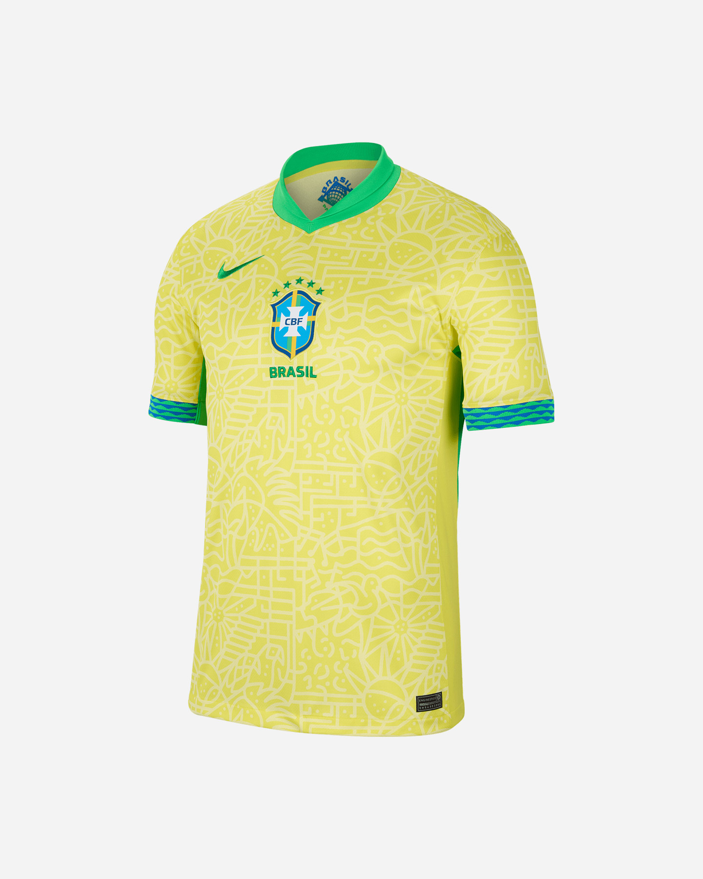 Maglia calcio ufficiale NIKE DRI FIT BRASILE HOME 23-24 M - Giallo - 0 | Cisalfa Sport
