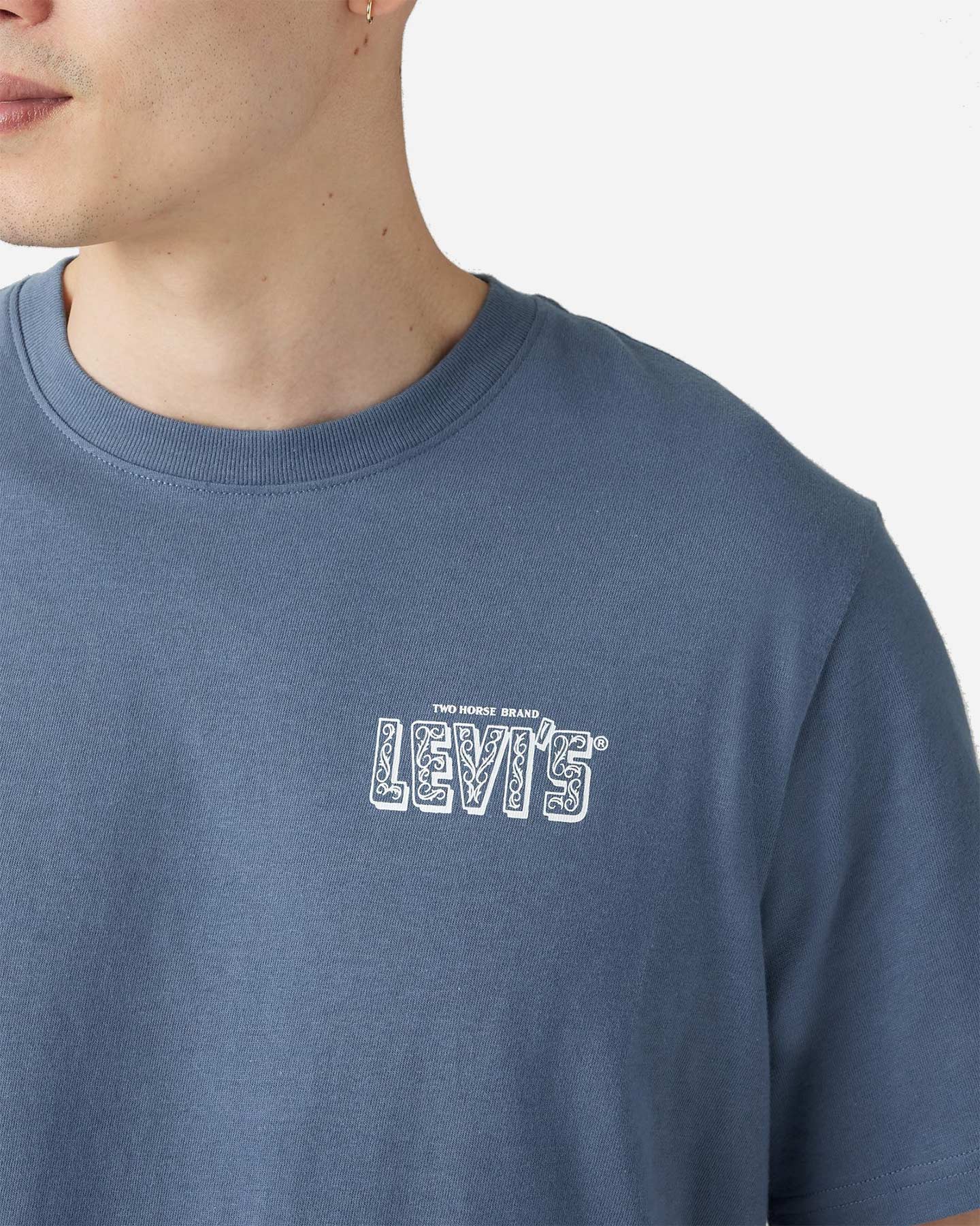 T-shirt LEVI'S RELAXED BACK LOGO M - Azzurro - 2 | Cisalfa Sport