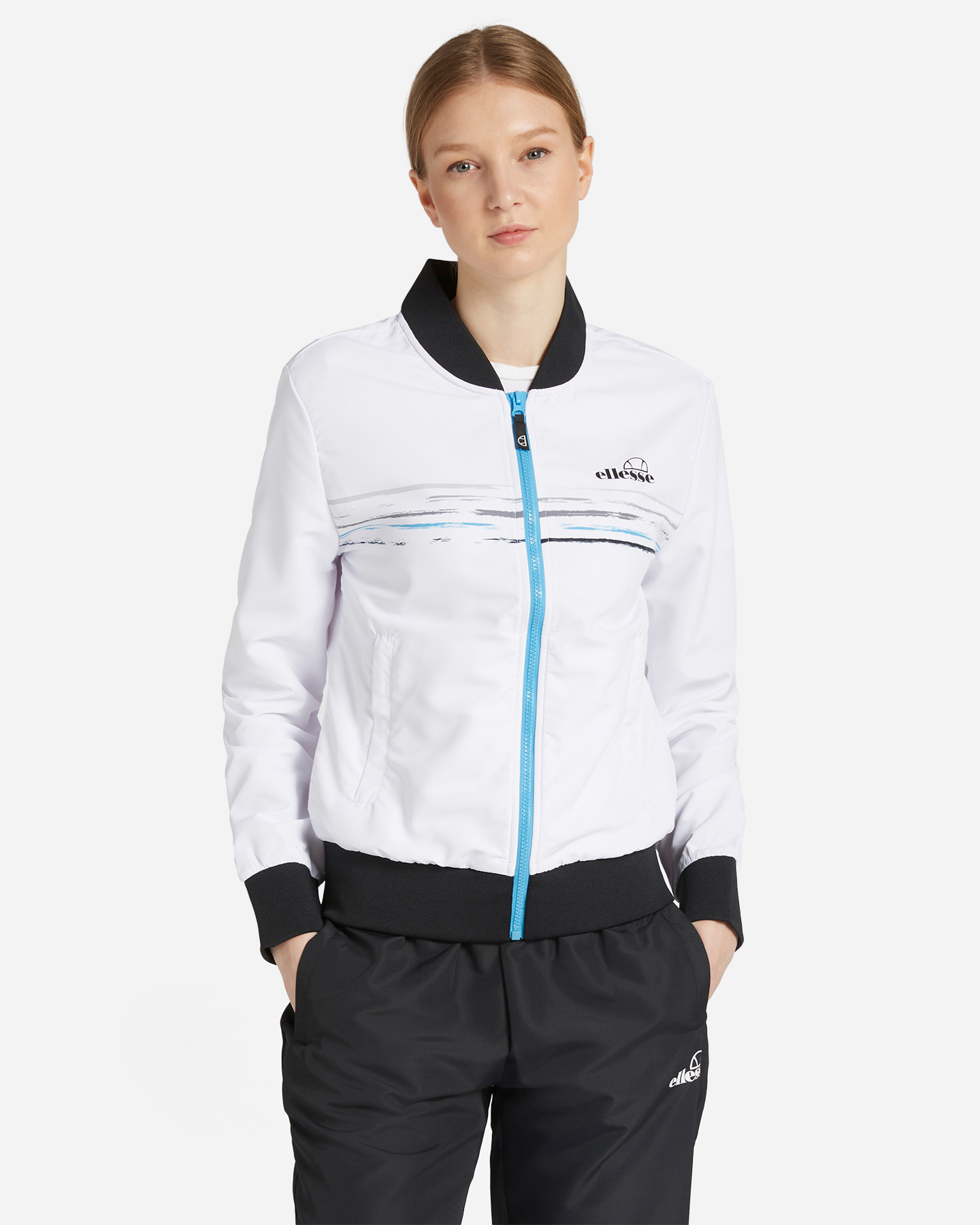 Giacca tennis ELLESSE FIVE STRIPES W - Bianco - 0 | Cisalfa Sport