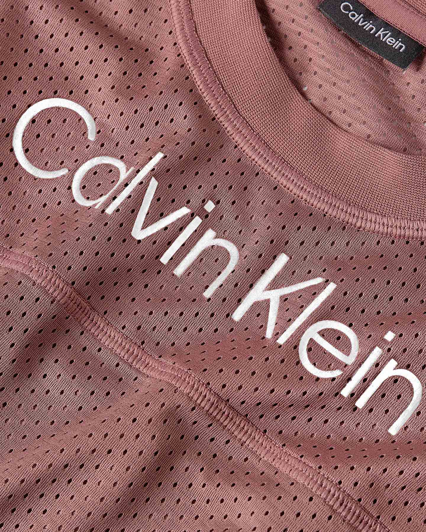 T-shirt CALVIN KLEIN SPORT MESH BIG LOGO W - Rosa - 2 | Cisalfa Sport