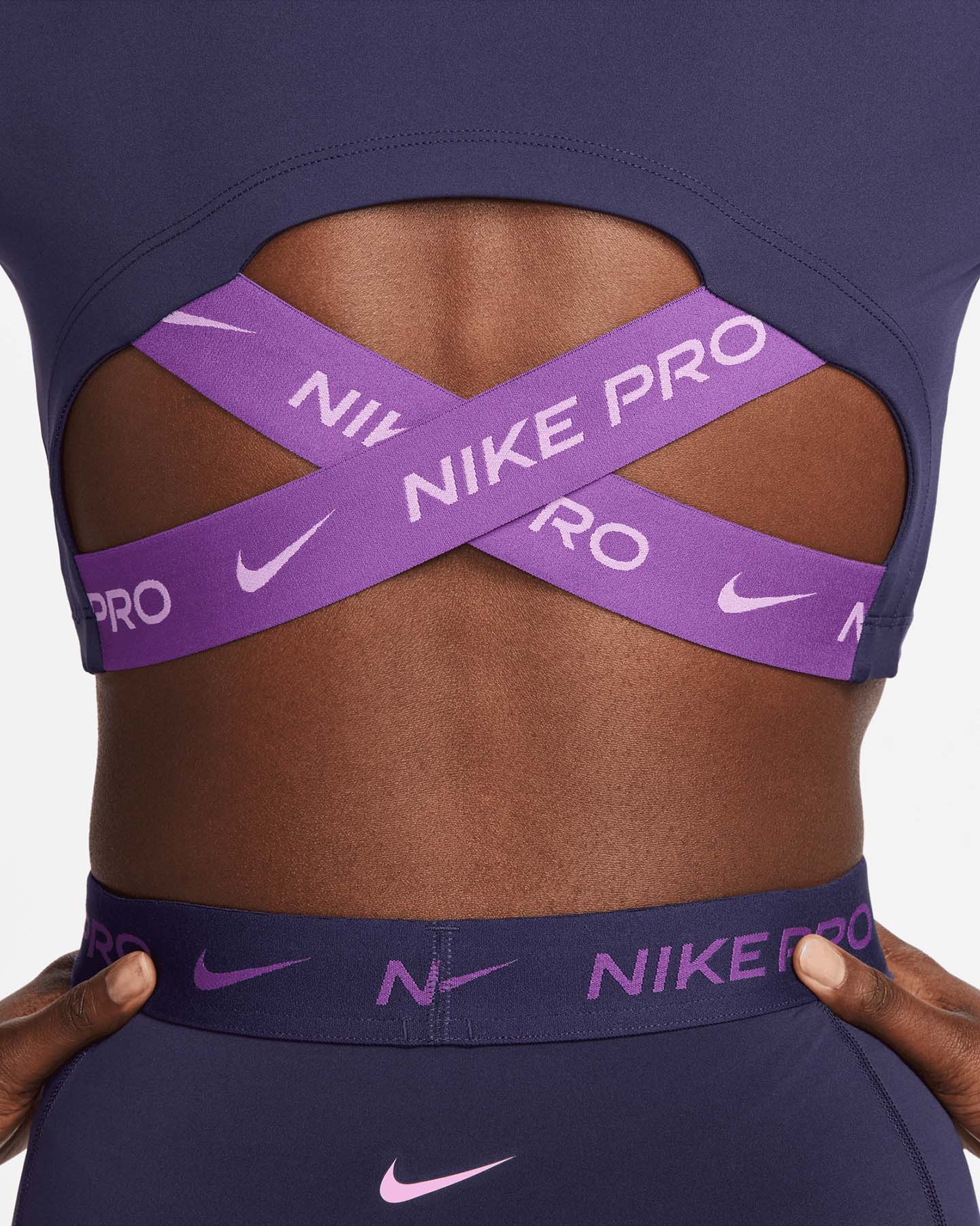 T-shirt training NIKE DRI FIT CROP W - Blu royal - 4 | Cisalfa Sport