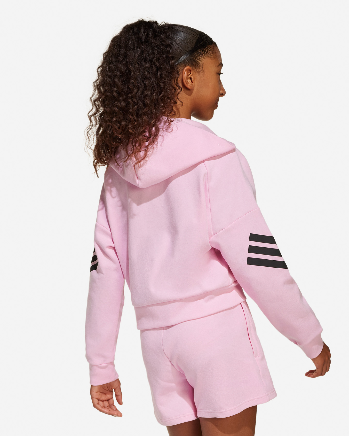 Felpa ADIDAS 3STRIPES JR - Rosa - 2 | Cisalfa Sport