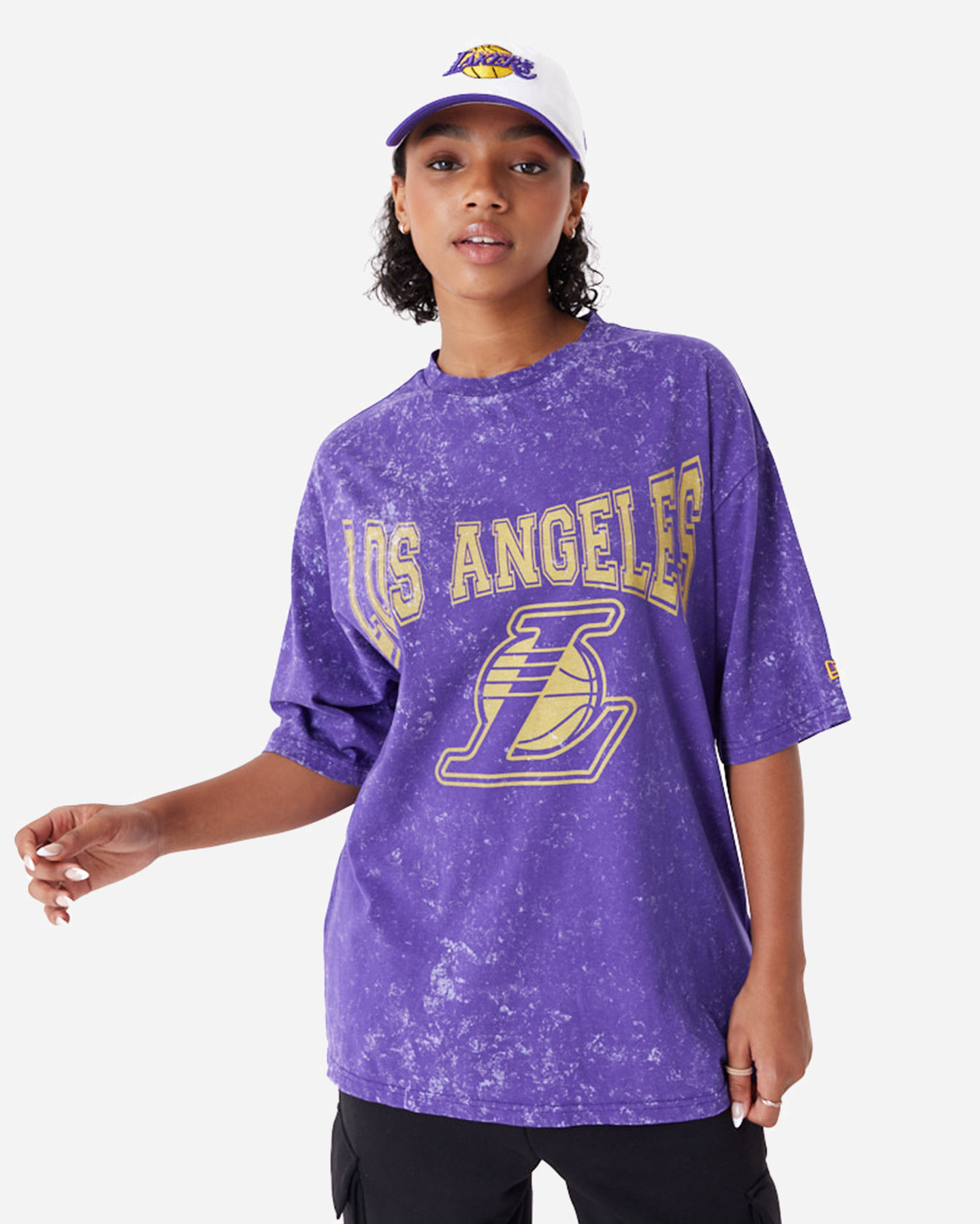 T-shirt NEW ERA WASHED LOS ANGELES LAKERS M - Viola - 0 | Cisalfa Sport