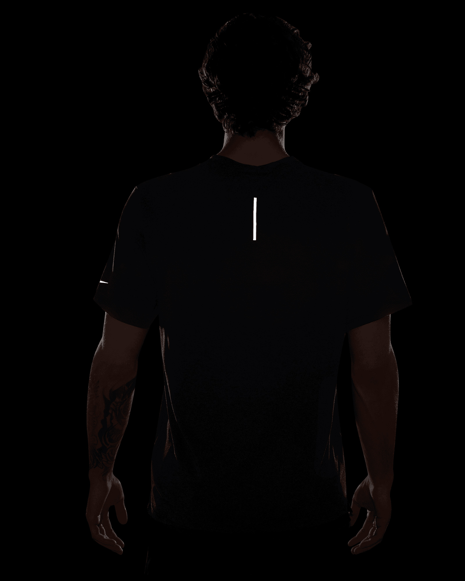 T-shirt running NIKE RISE 365 GRAPHIC M - Nero - 2 | Cisalfa Sport