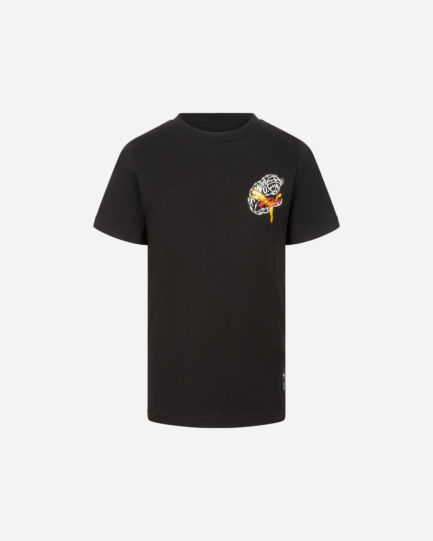 T-shirt PUMA BOY BBALL FLAME JR - Nero - 0 | Cisalfa Sport