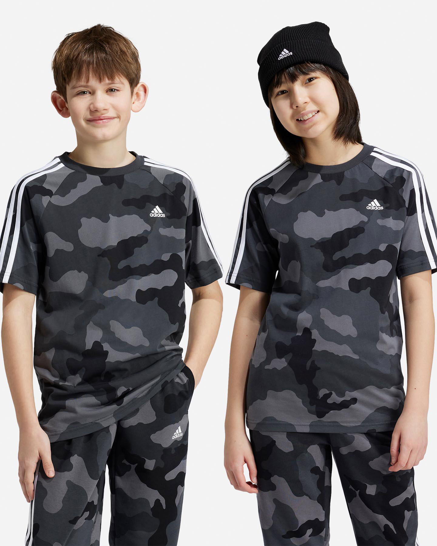 T-shirt ADIDAS CAMOUFLAGE 3STRIPES JR - Grigio - 1 | Cisalfa Sport