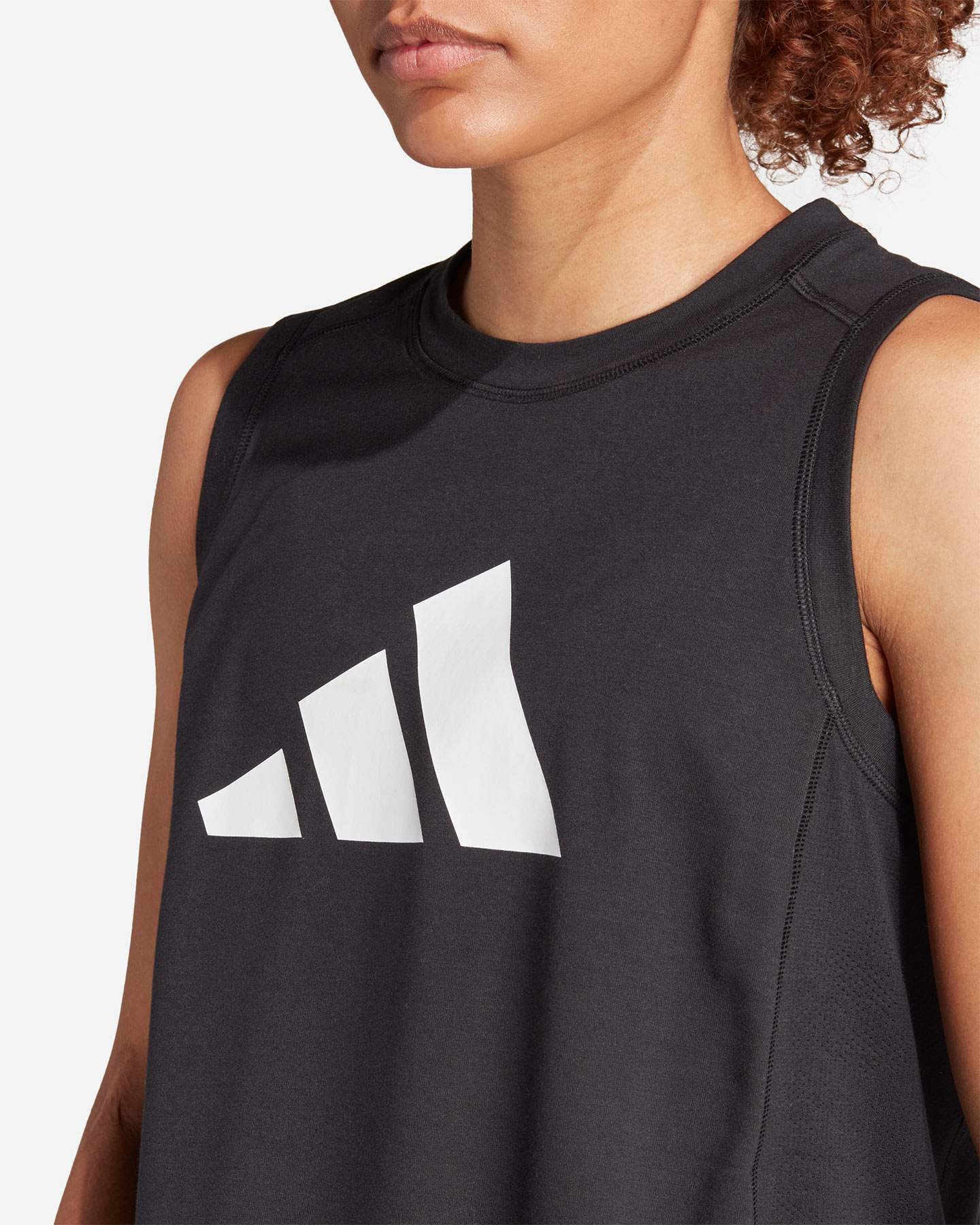Canotta training ADIDAS BIG LOGO W - Nero - 4 | Cisalfa Sport