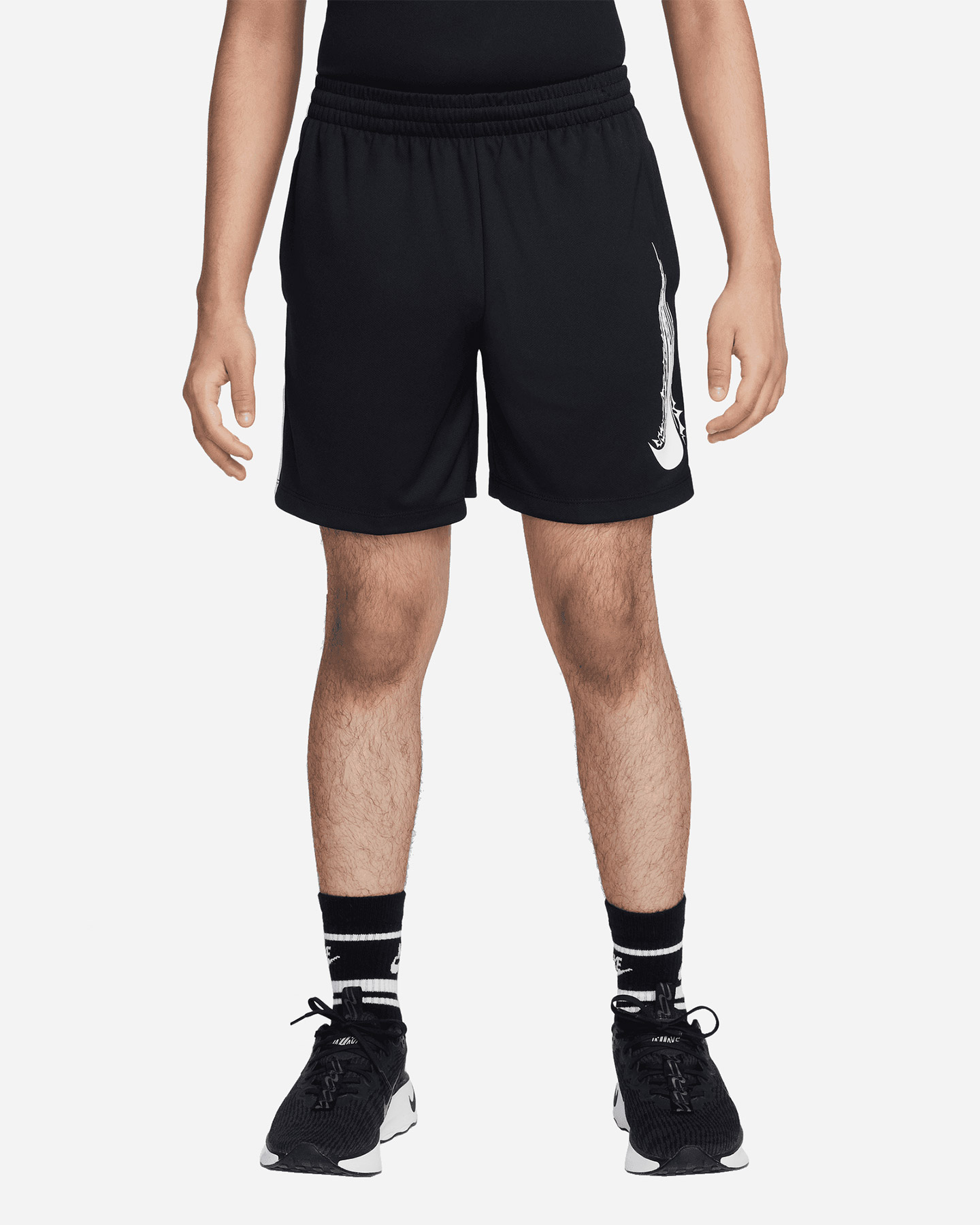 Pantaloncini NIKE DRIFIT SWOOSH JR - Nero - 0 | Cisalfa Sport