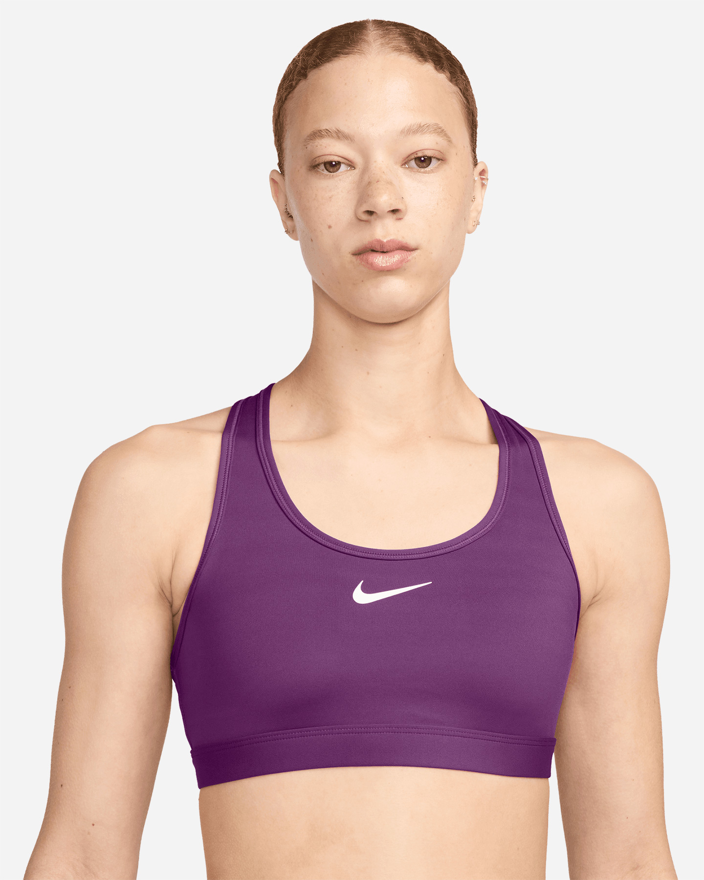 Bra training NIKE SMALL LOGO SWOOSH W - Viola - 0 | Cisalfa Sport