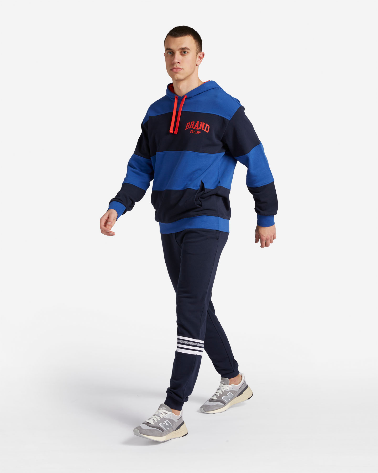Felpa ADMIRAL STRIPES M - Blu - 3 | Cisalfa Sport
