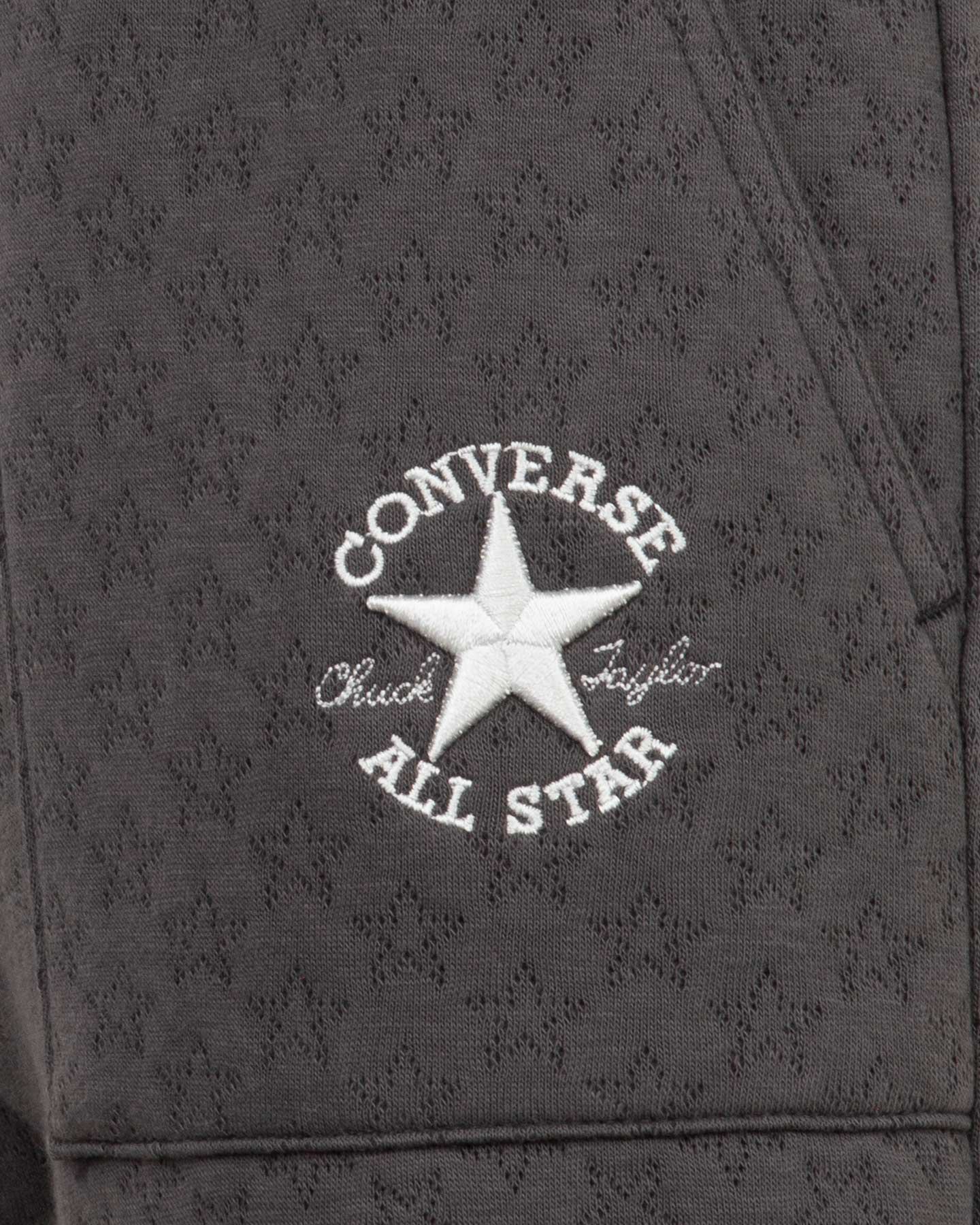 Pantalone CONVERSE WIDE MATERASSE' JR - Antracite - 4 | Cisalfa Sport