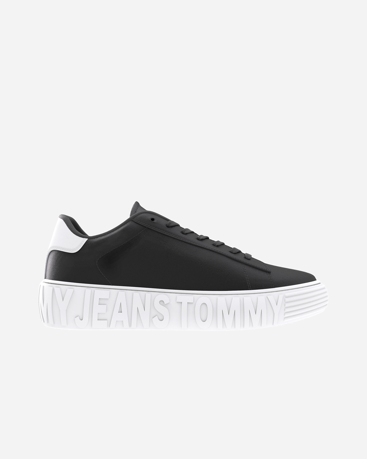 Scarpe sneakers TOMMY HILFIGER LEATHER OUTSOLE M - Nero - 0 | Cisalfa Sport