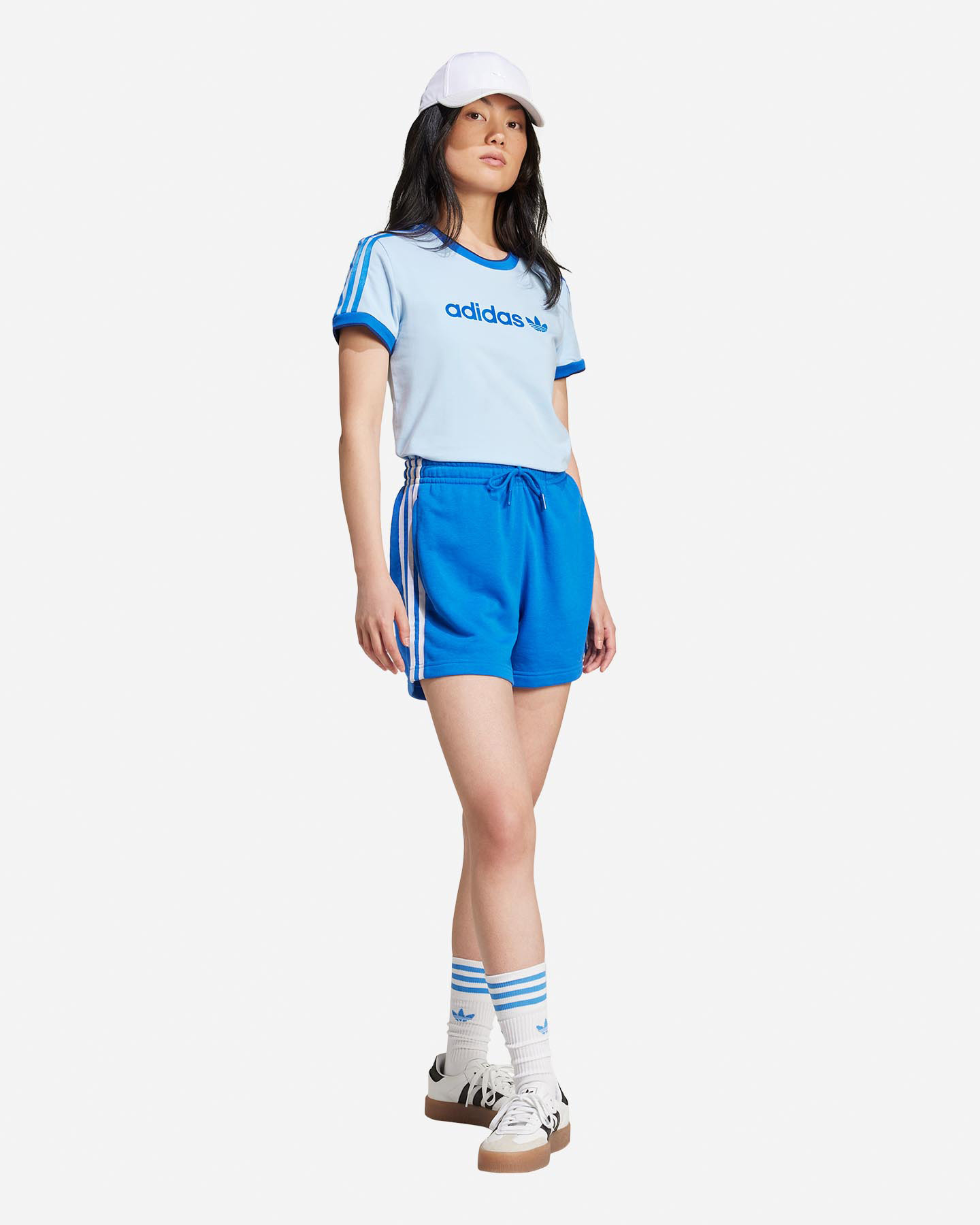 T-shirt ADIDAS ORIGINAL 3STRIPES W - Azzurro - 3 | Cisalfa Sport