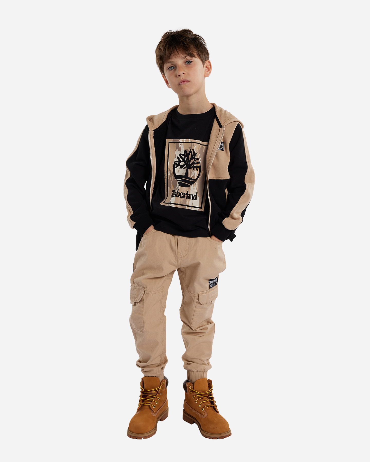 Pantalone TIMBERLAND CARGO JR - Beige - 2 | Cisalfa Sport