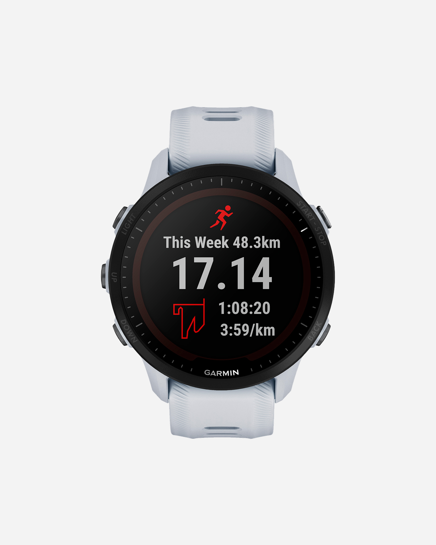 Orologio multifunzione GARMIN FORERUNNER 955 SOLAR - Bianco - 0 | Cisalfa Sport