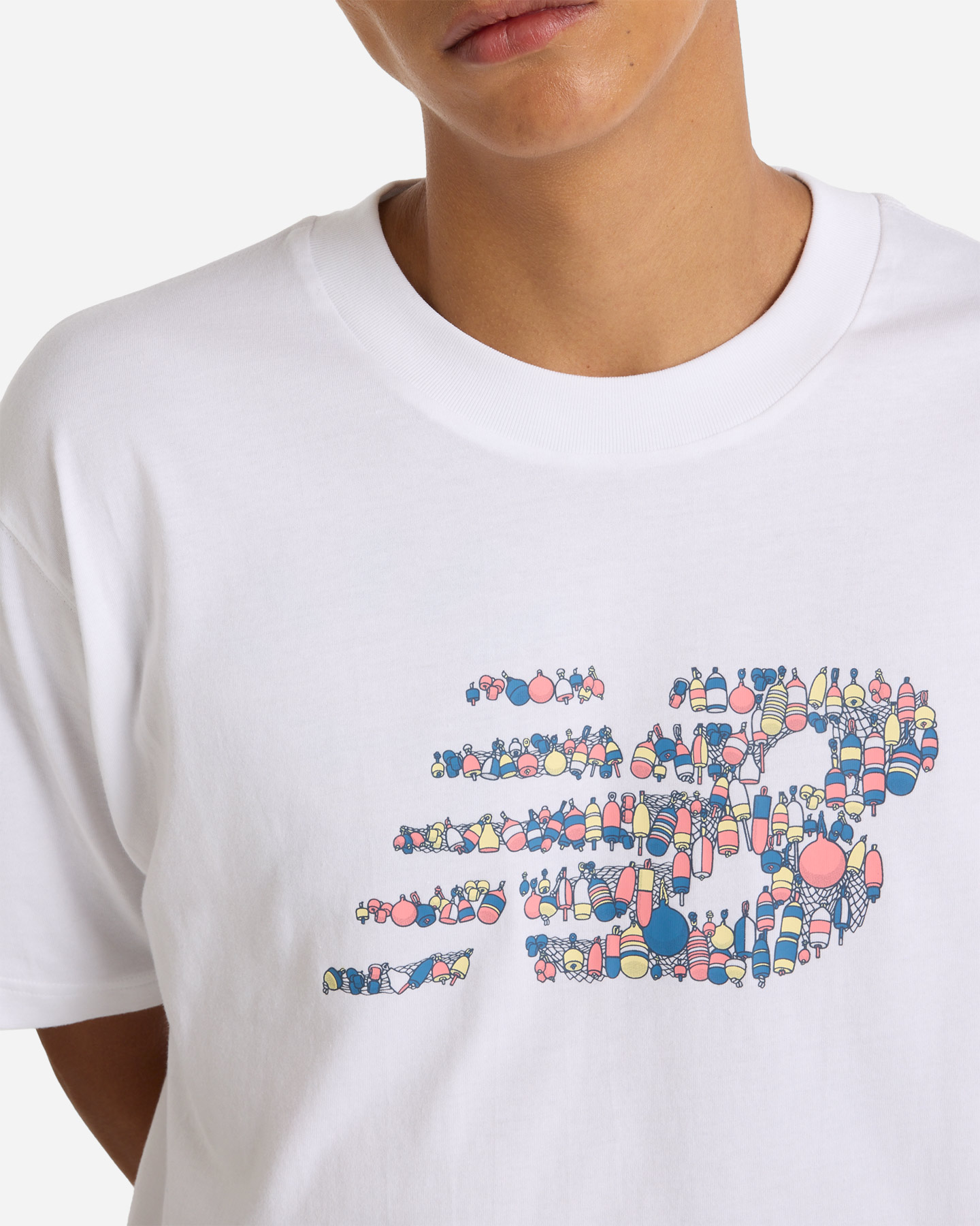 T-shirt NEW BALANCE NAUTICAL GRAFPHIC M - Bianco - 3 | Cisalfa Sport