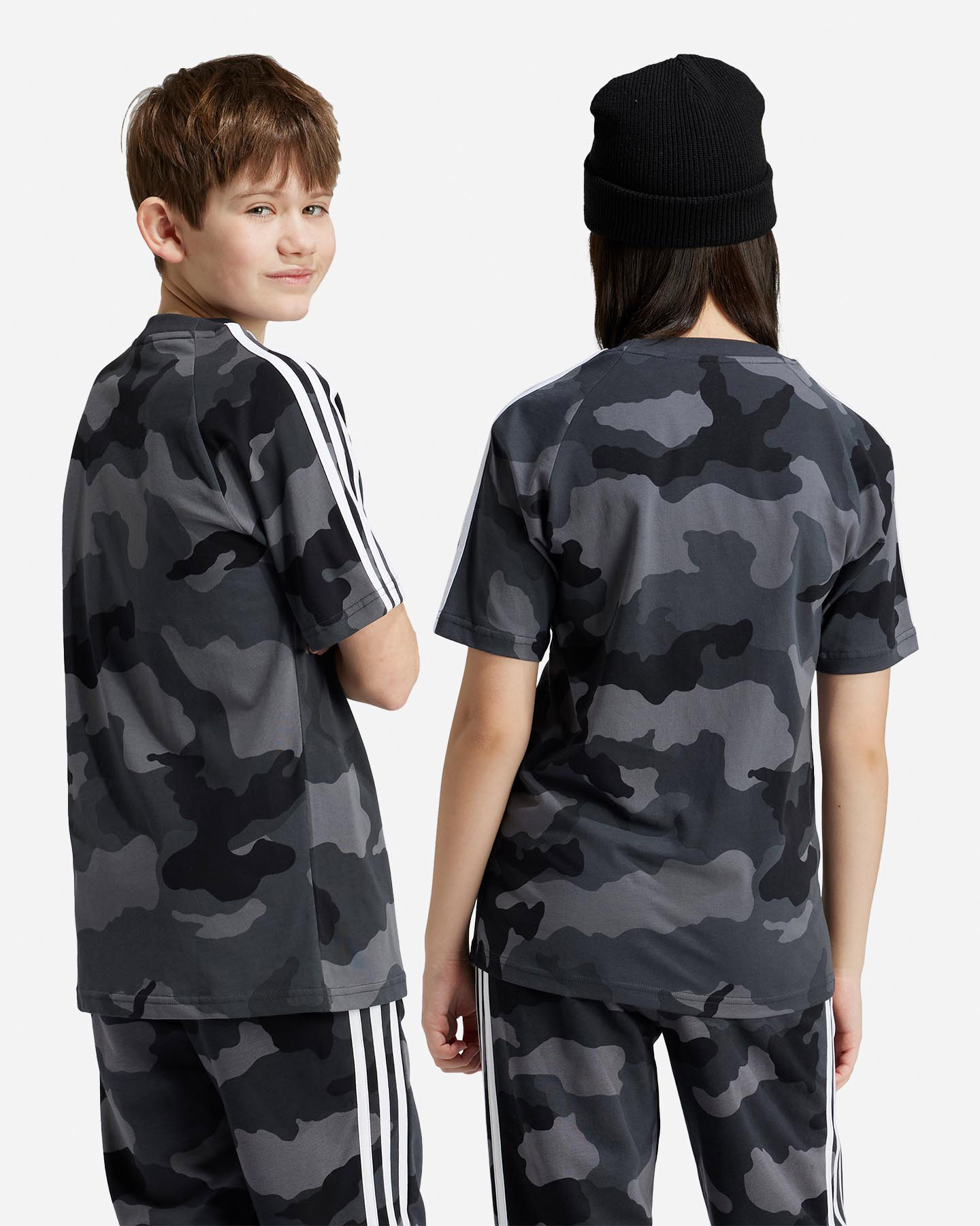 T-shirt ADIDAS CAMOUFLAGE 3STRIPES JR - Grigio - 2 | Cisalfa Sport