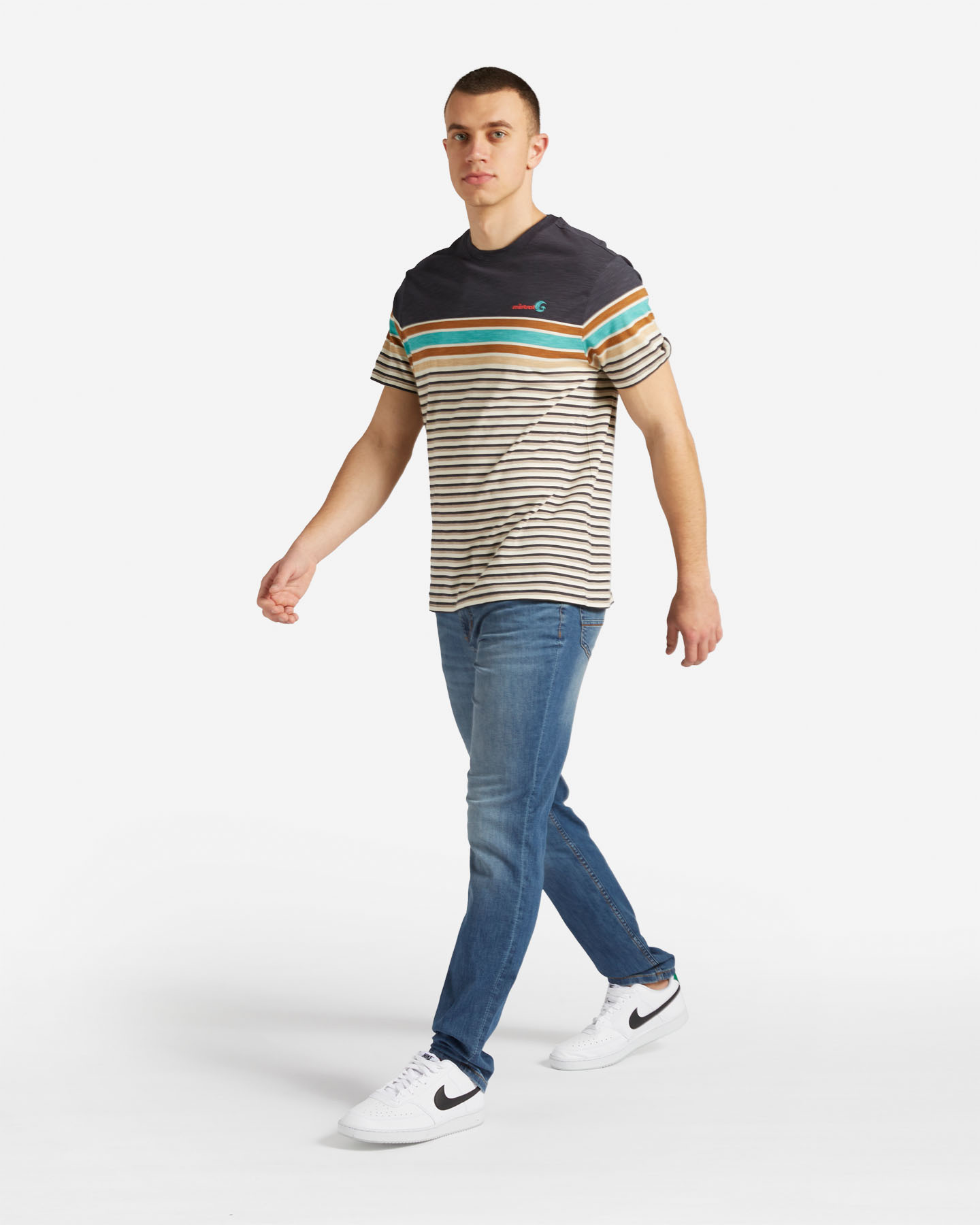 T-shirt MISTRAL STRIPED M - 3 | Cisalfa Sport