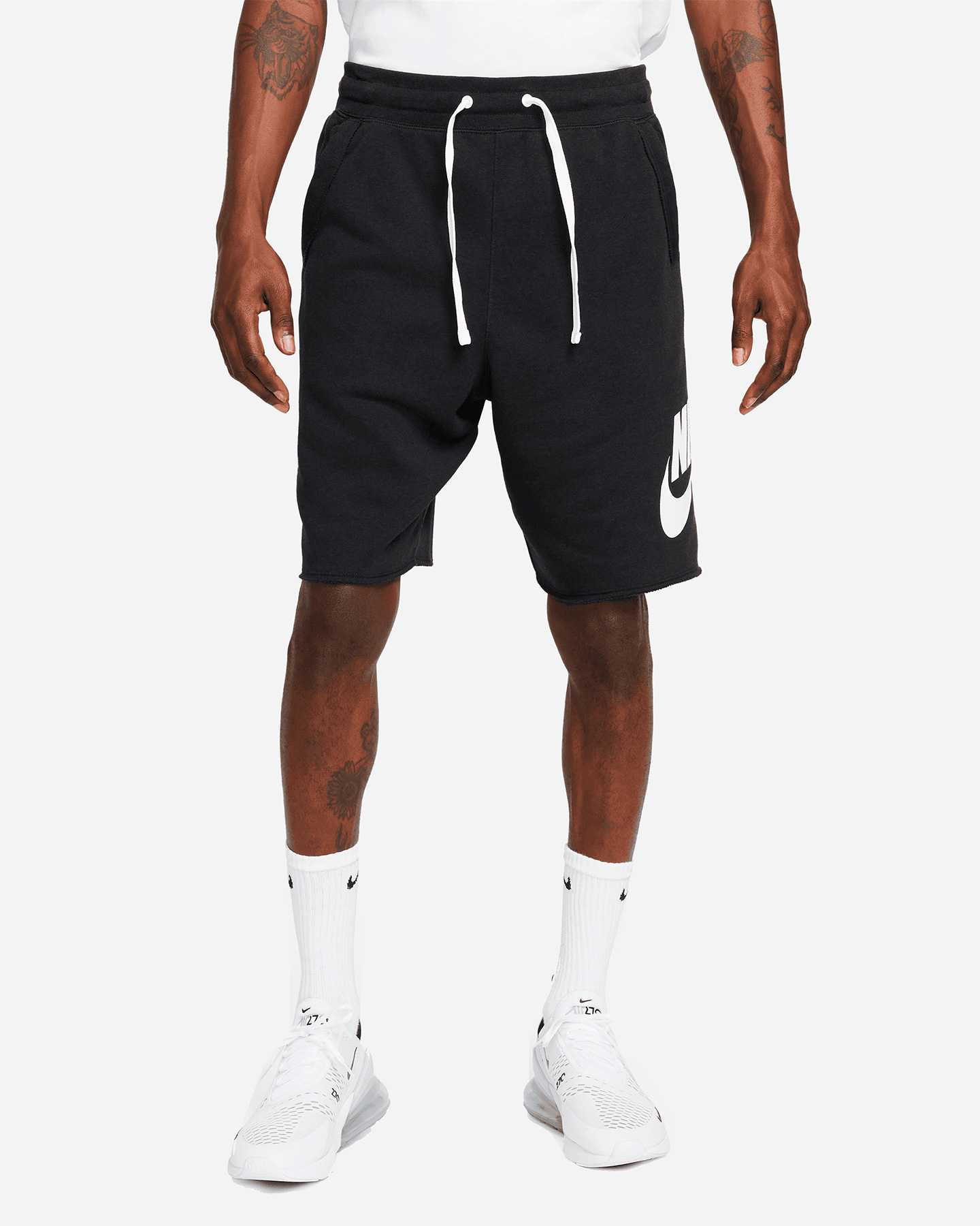Pantaloncini NIKE ALUMNI BIG LOGO RAW CUT M - Nero - 0 | Cisalfa Sport