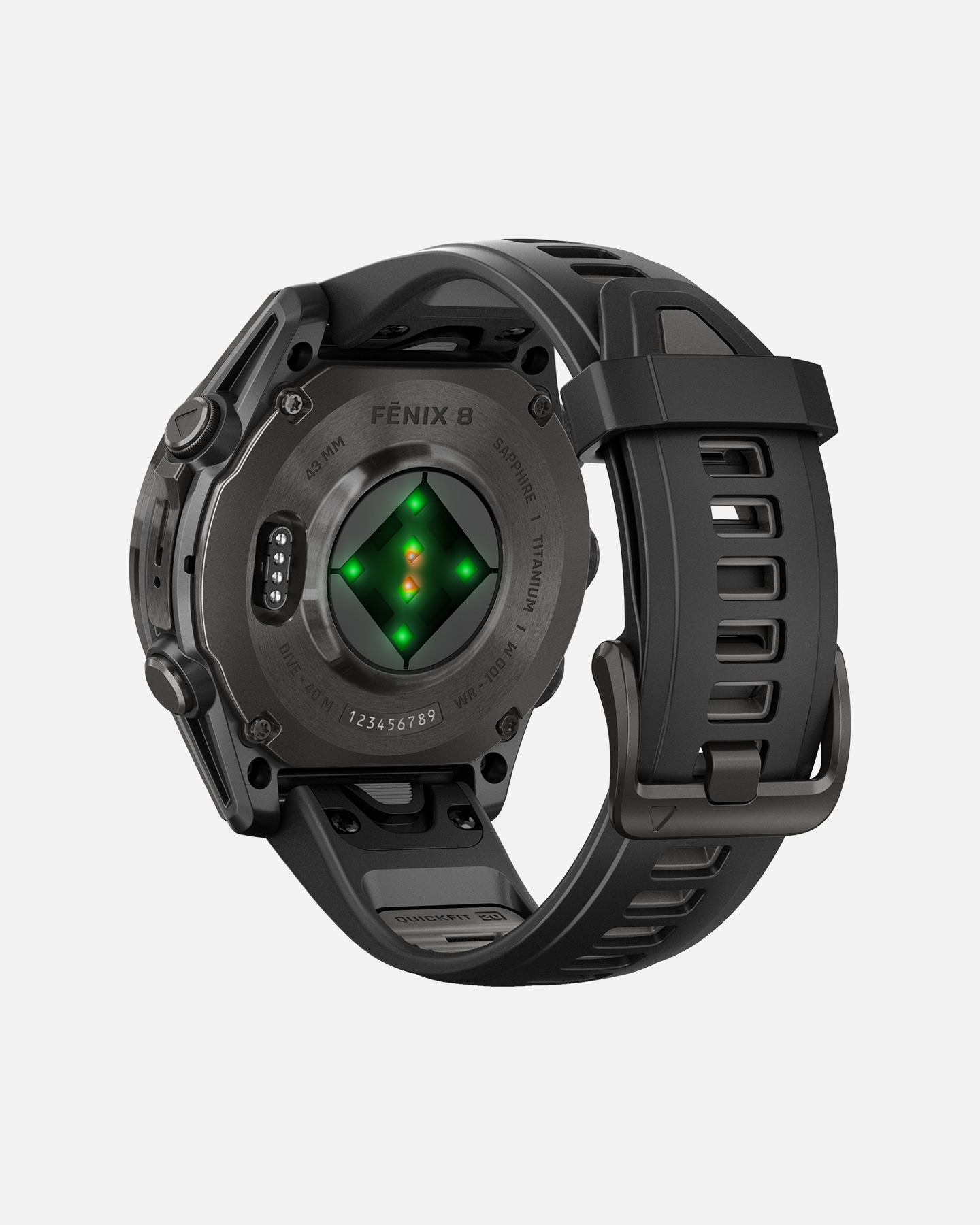 Orologio multifunzione GARMIN FENIX 8 AMOLED 43MM SAPPHIRE - Grigio - 5 | Cisalfa Sport