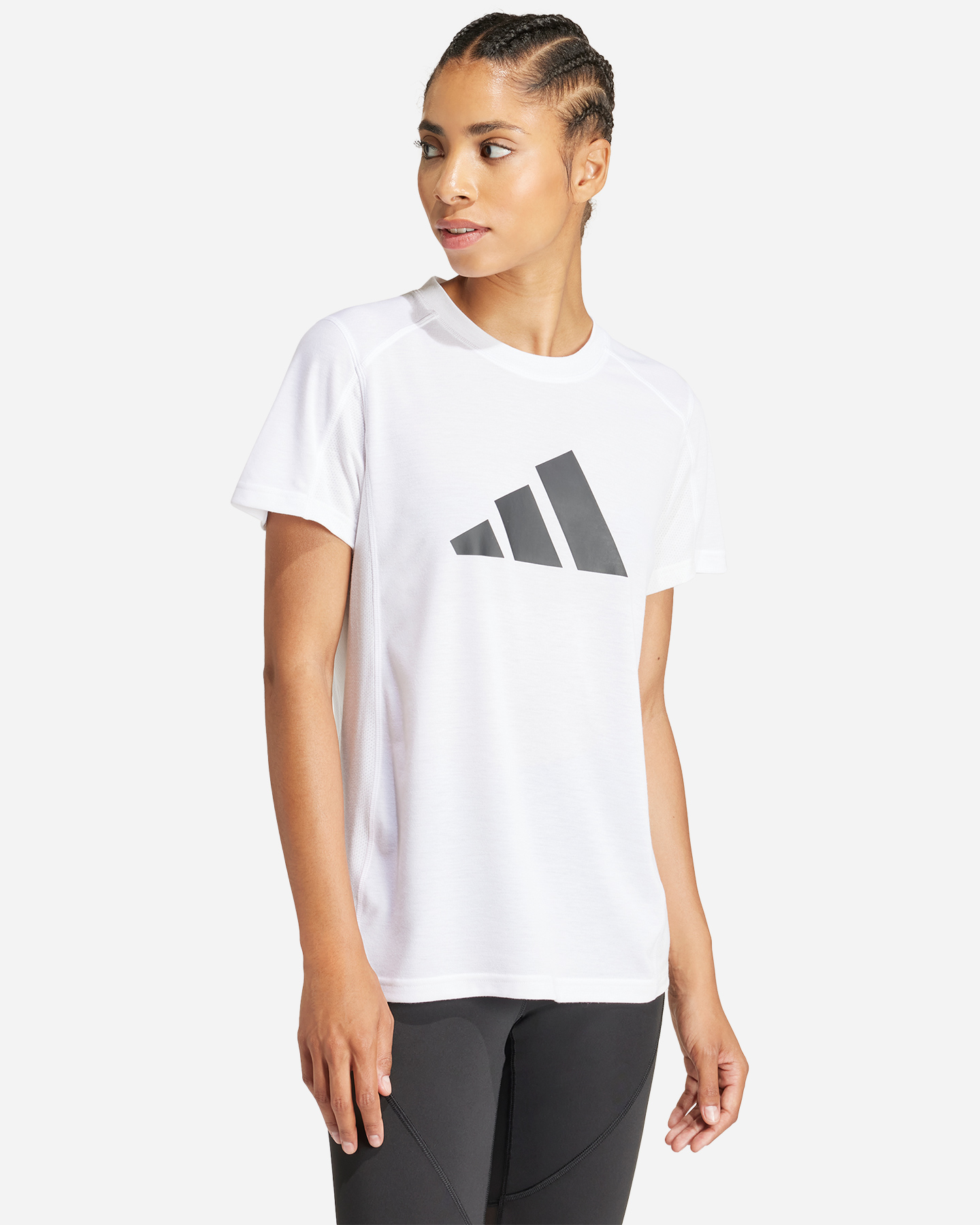 T-shirt training ADIDAS ESSENTIAL BIG LOGO W - Bianco - 1 | Cisalfa Sport