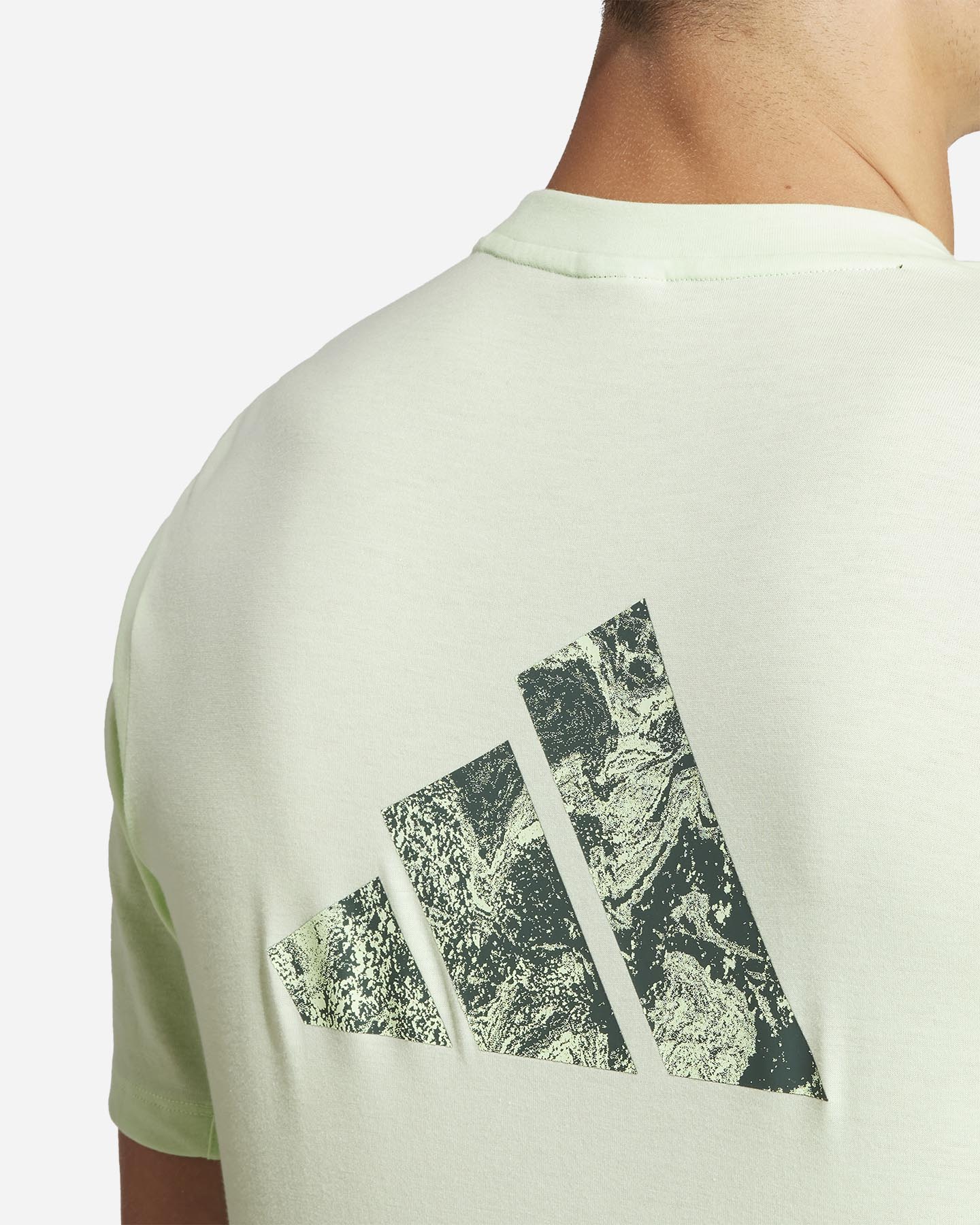 T-shirt training ADIDAS LOGO BACK M - Verde - 5 | Cisalfa Sport