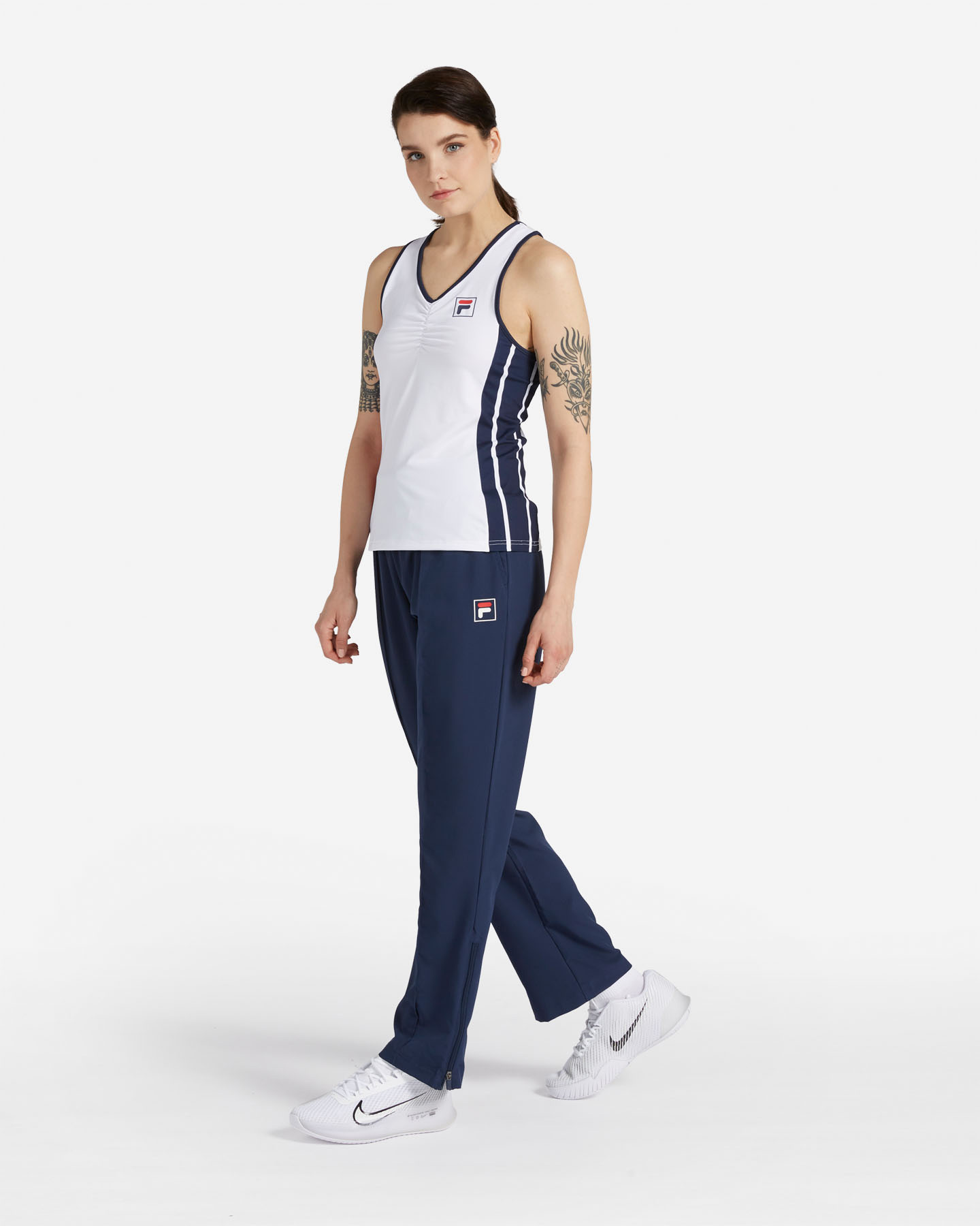 T-shirt tennis FILA BASIC W - Bianco - 3 | Cisalfa Sport